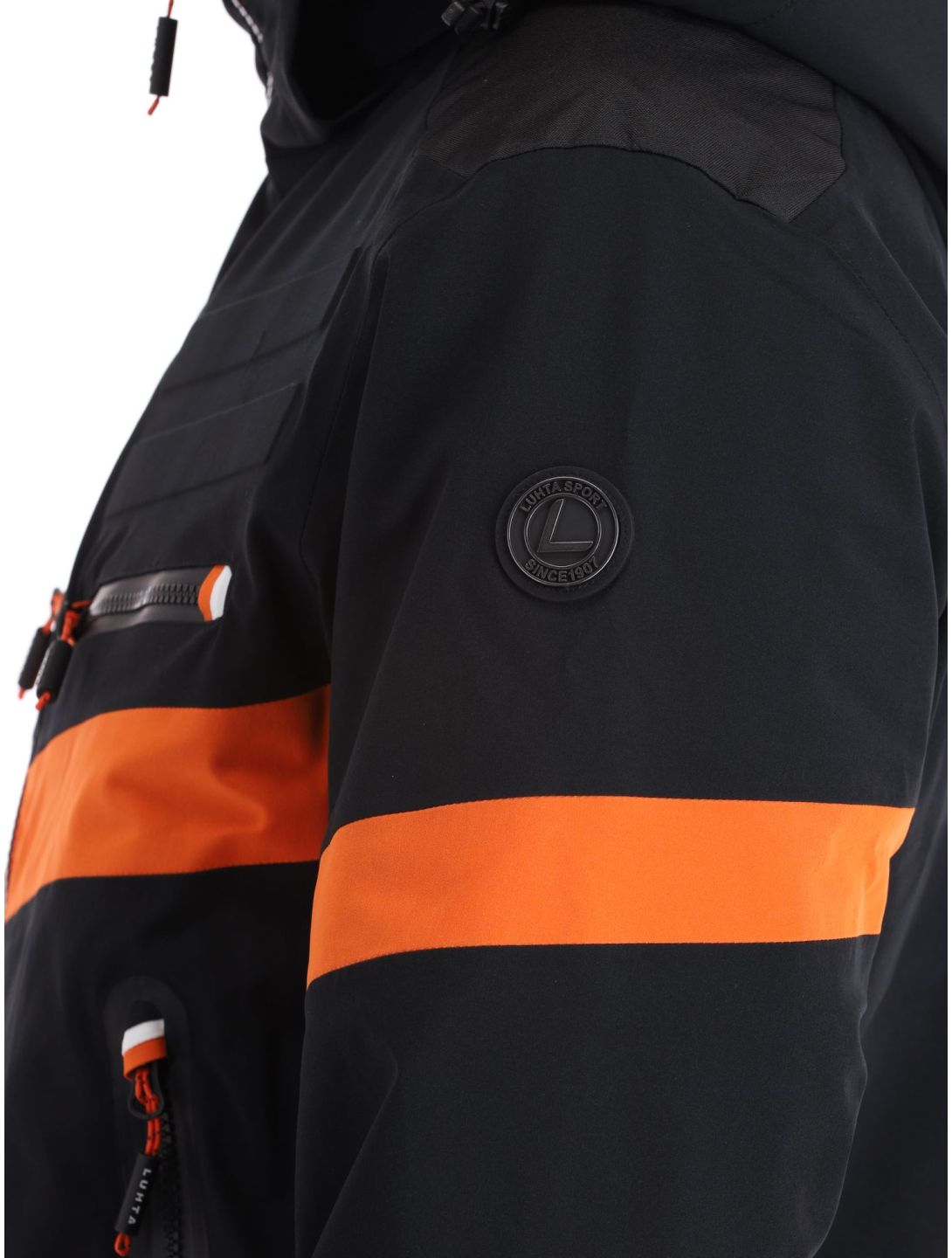 Luhta, Jierstivaara ski-jas heren Black oranje, zwart 