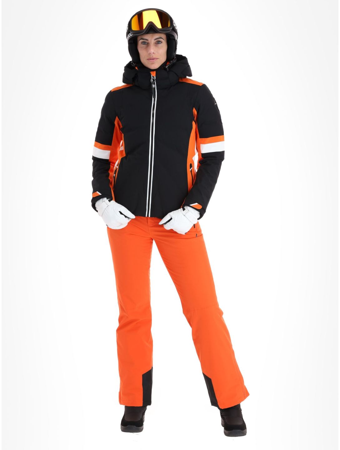 Luhta, Kaakkurivaara ski-jas dames Black oranje, zwart 