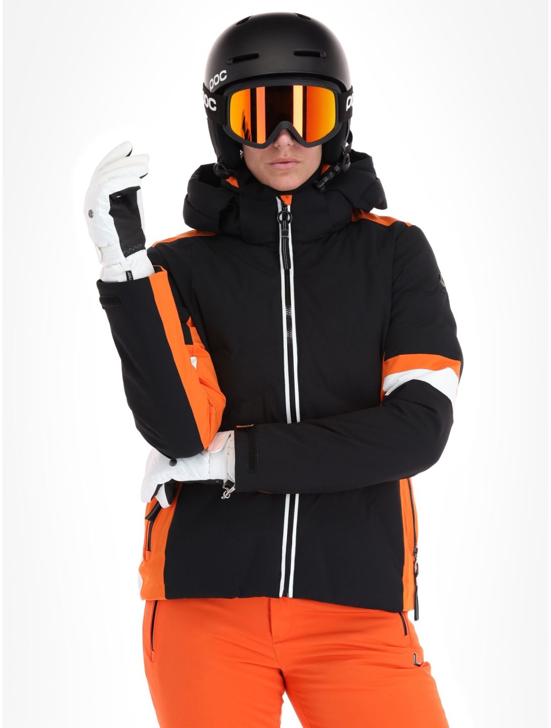 Luhta, Kaakkurivaara ski-jas dames Black oranje, zwart 