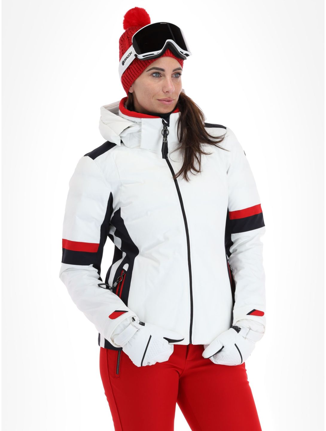 Luhta, Kaakkurivaara ski-jas dames Optic White wit 