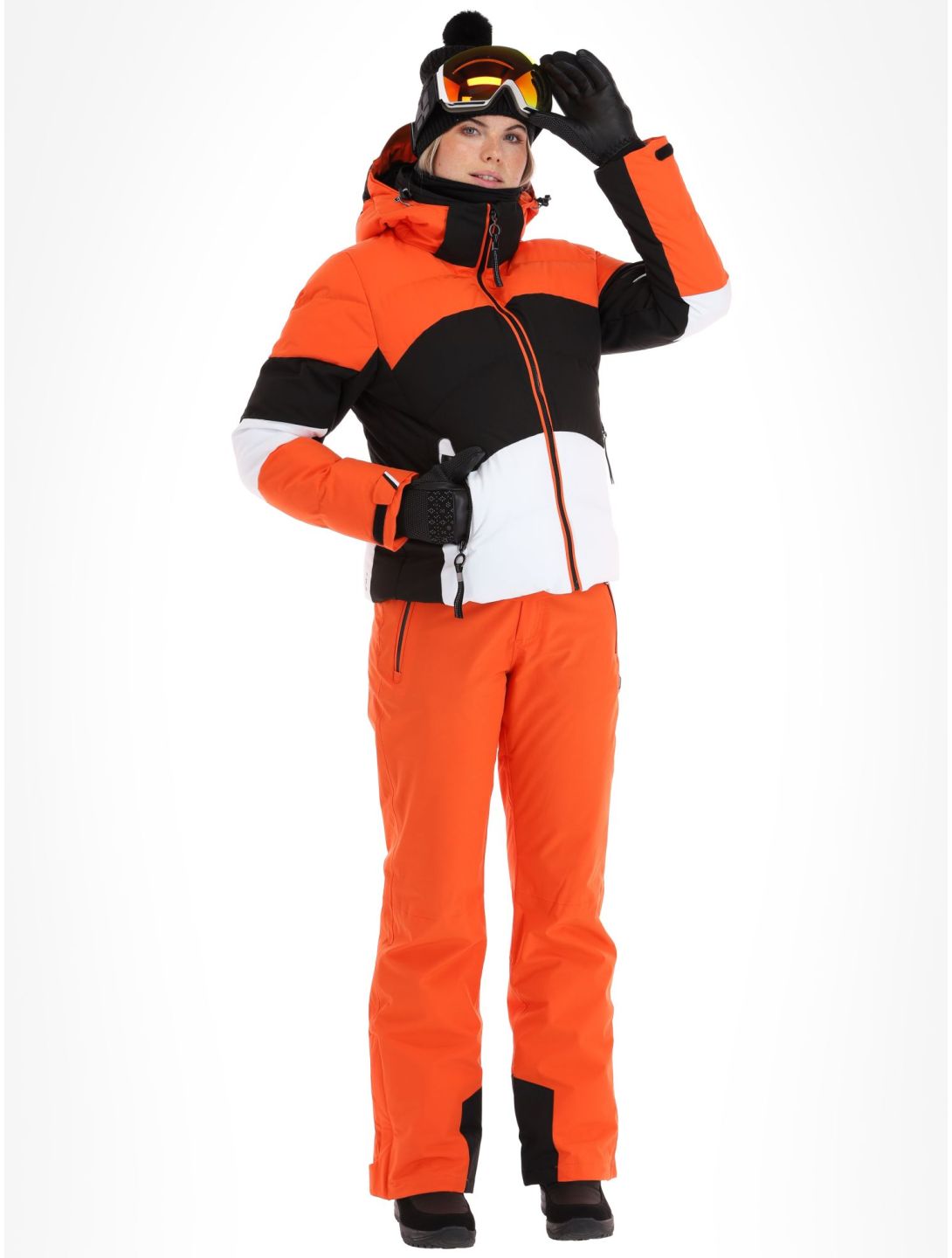 Luhta, Kaldoaivi ski-jas dames Orange oranje, wit, zwart 