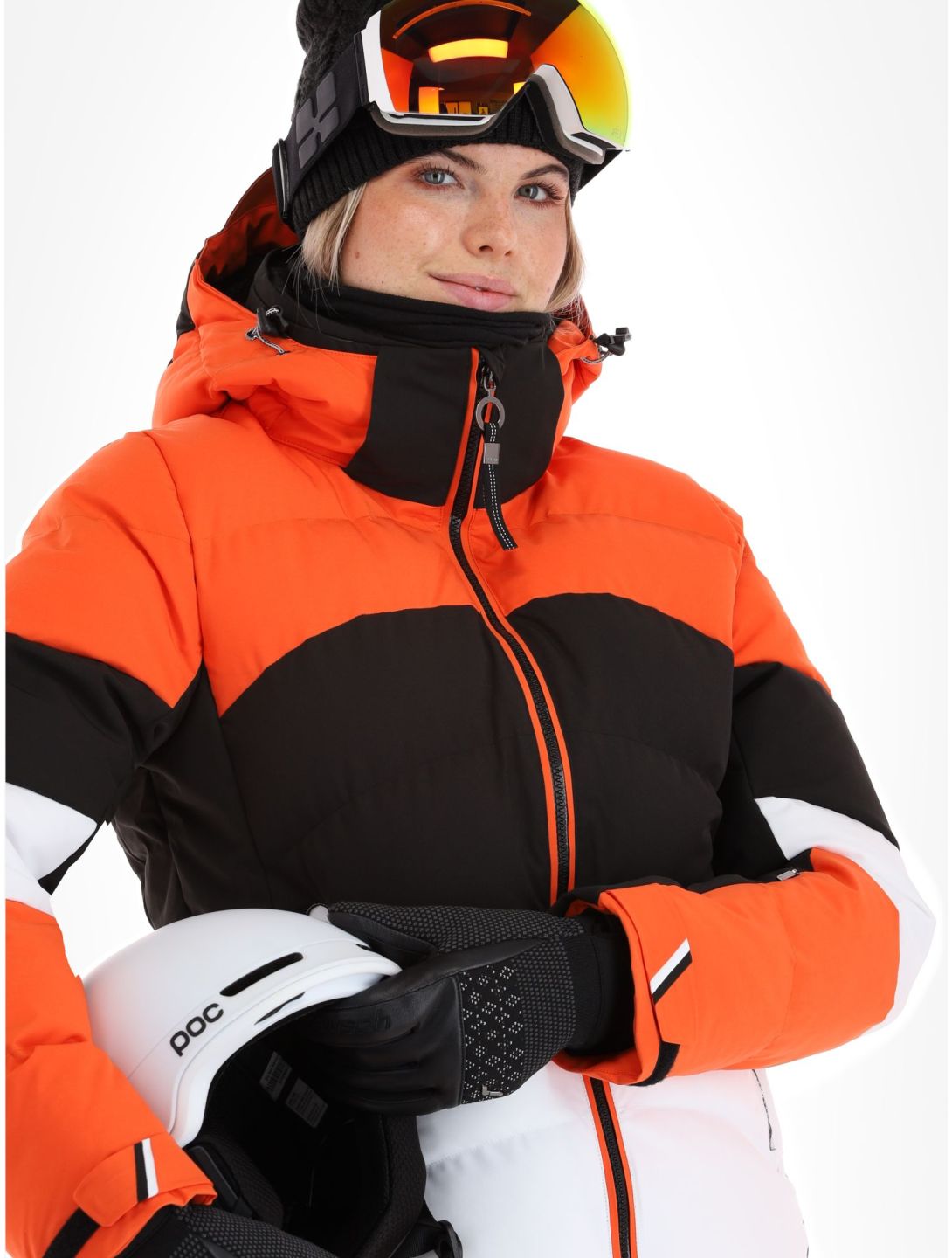 Luhta, Kaldoaivi ski-jas dames Orange oranje, wit, zwart 