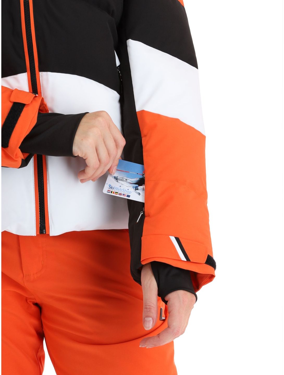 Luhta, Kaldoaivi ski-jas dames Orange oranje, wit, zwart 