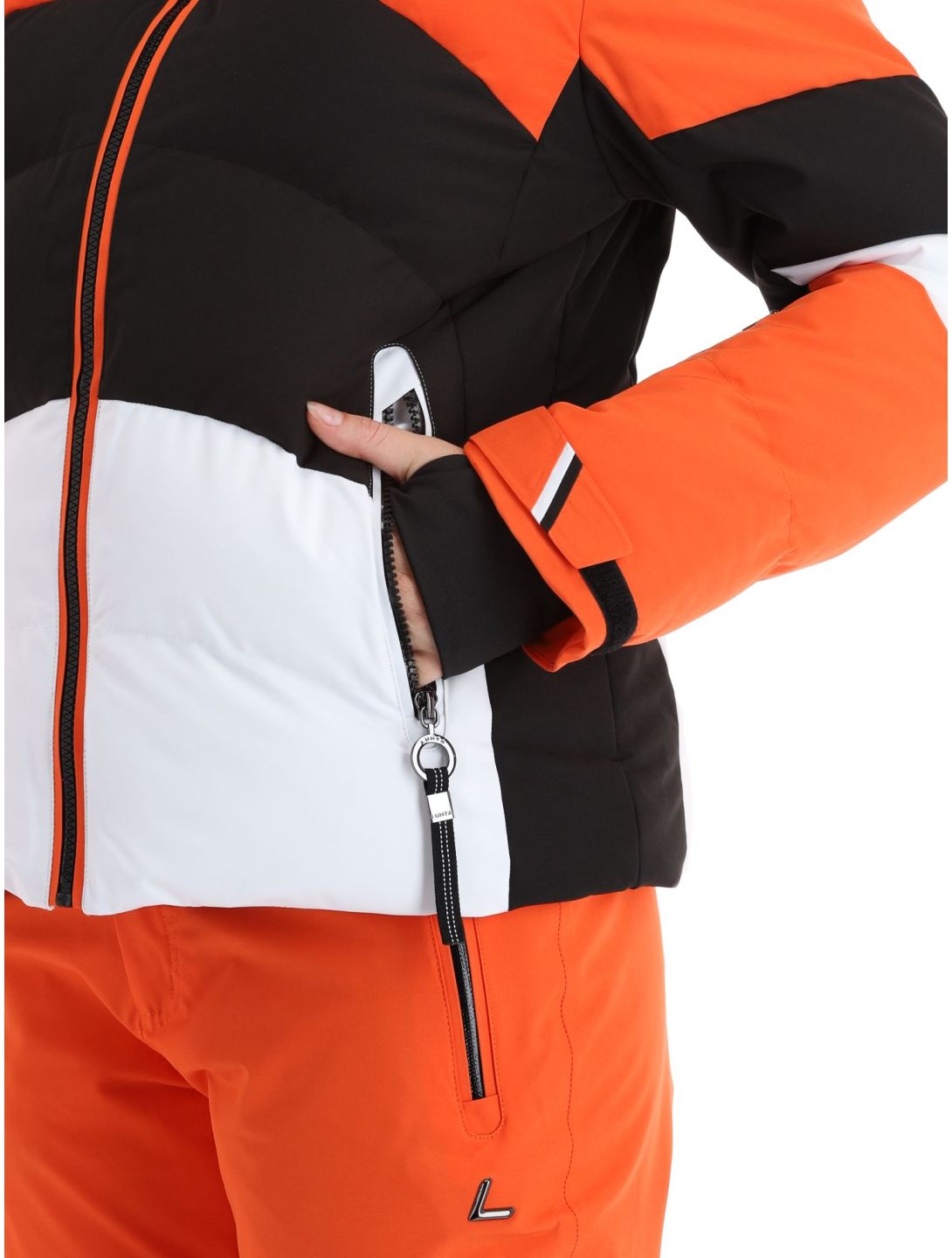 Luhta, Kaldoaivi ski-jas dames Orange oranje, wit, zwart 