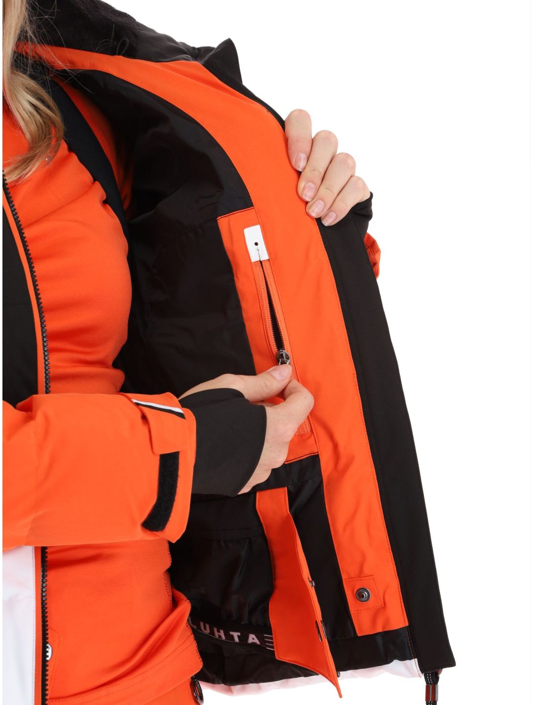 Luhta, Kaldoaivi ski-jas dames Orange oranje, wit, zwart 