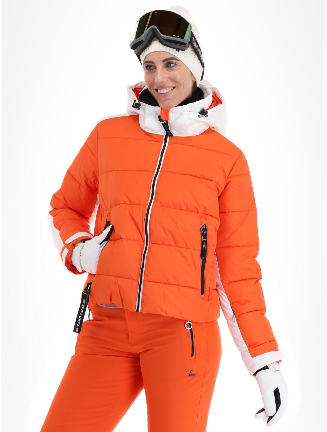 Luhta, Karhutunturi ski-jas dames Orange oranje, wit 