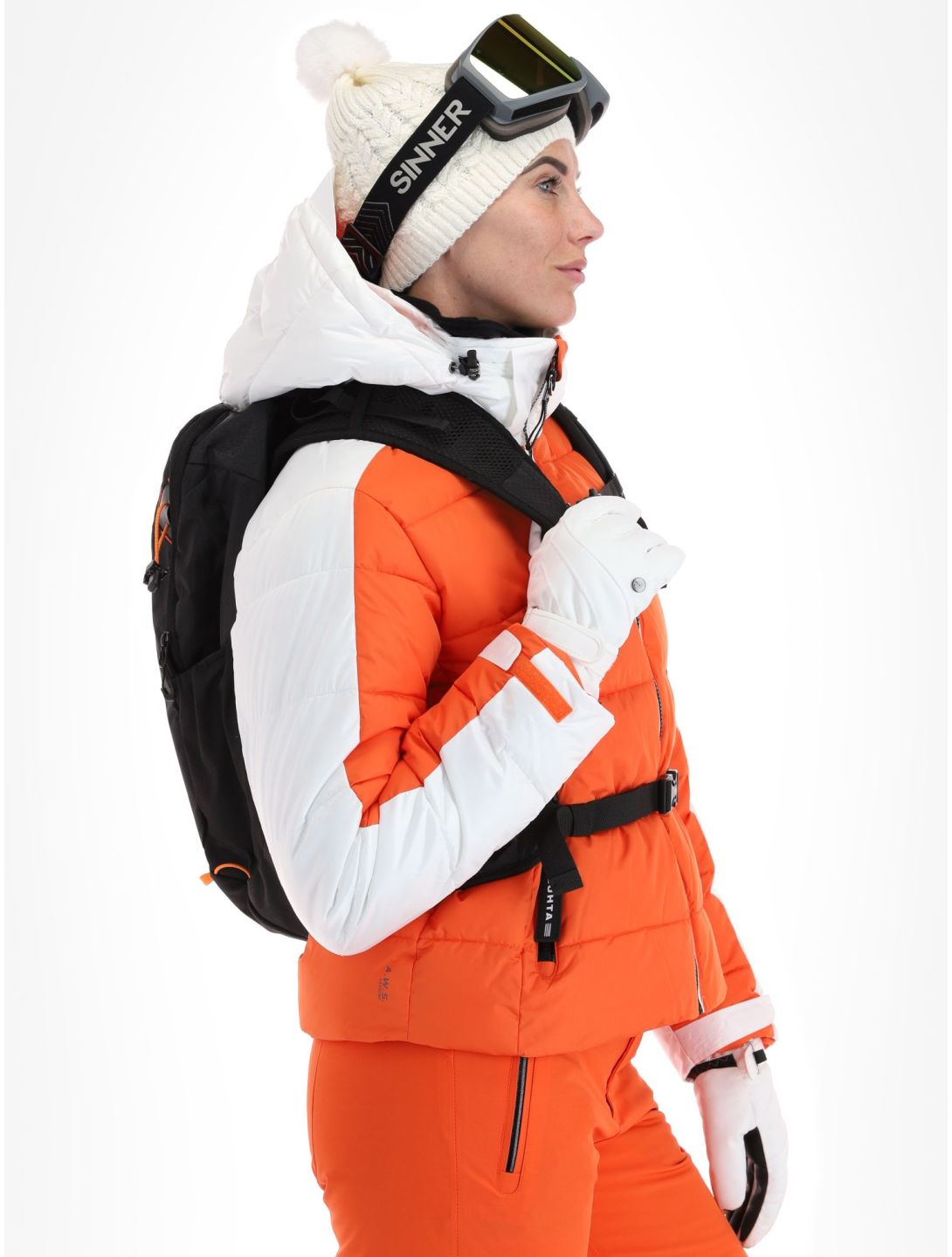 Luhta, Karhutunturi ski-jas dames Orange oranje, wit 