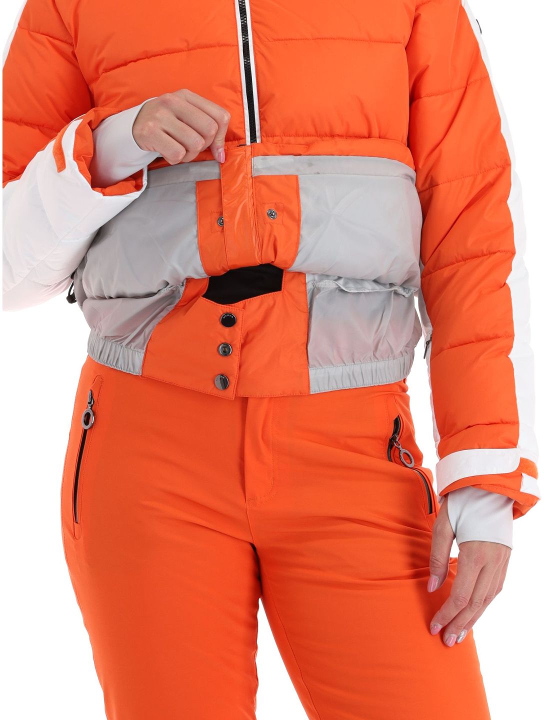 Luhta, Karhutunturi ski-jas dames Orange oranje, wit 