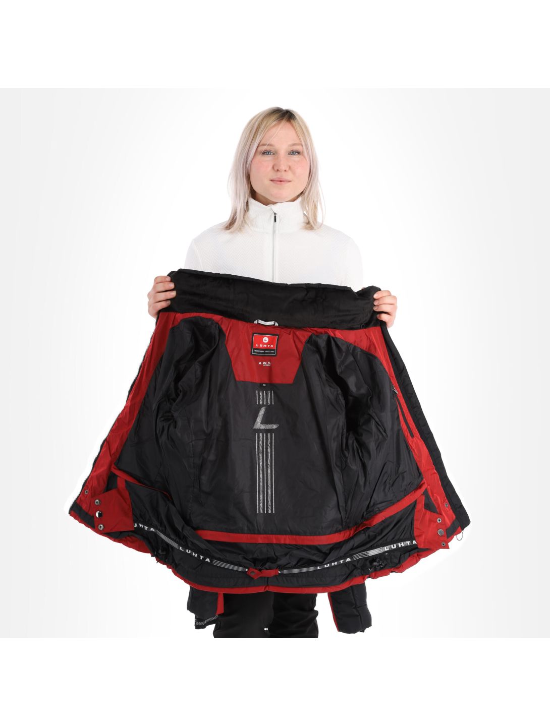 Luhta, Katinen ski-jas dames cranberry rood 