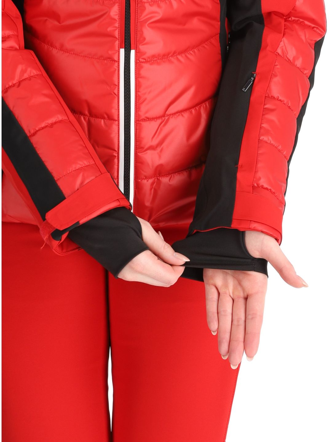 Luhta, Kitinen ski-jas dames Cranberry rood 