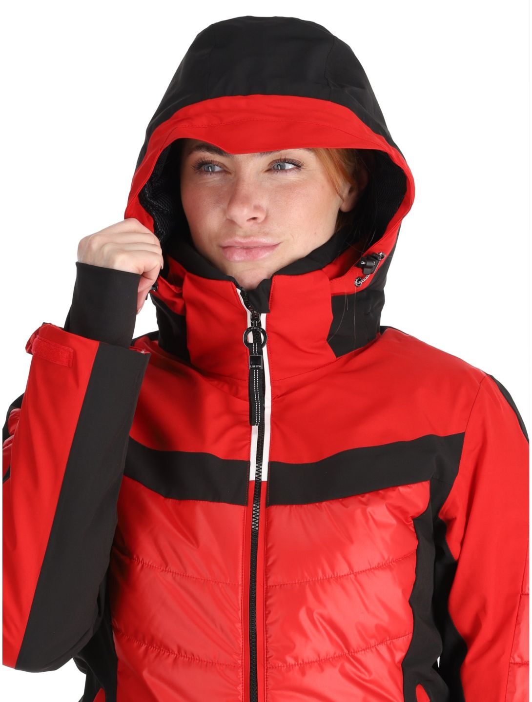 Luhta, Kitinen ski-jas dames Cranberry rood 