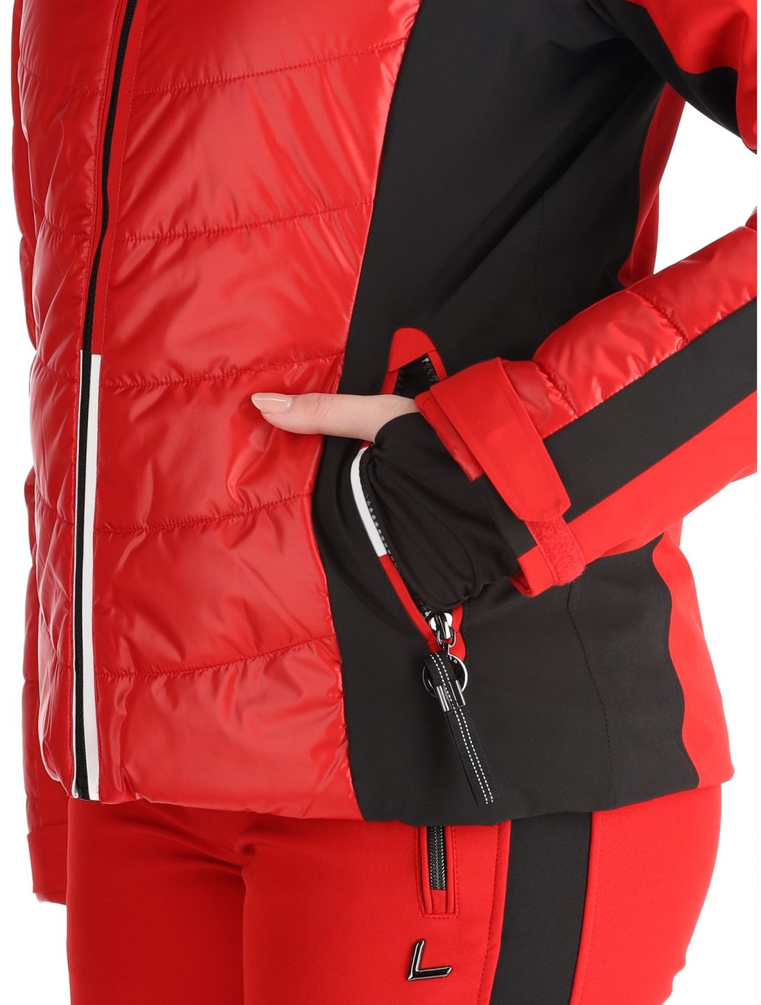 Luhta, Kitinen ski-jas dames Cranberry rood 