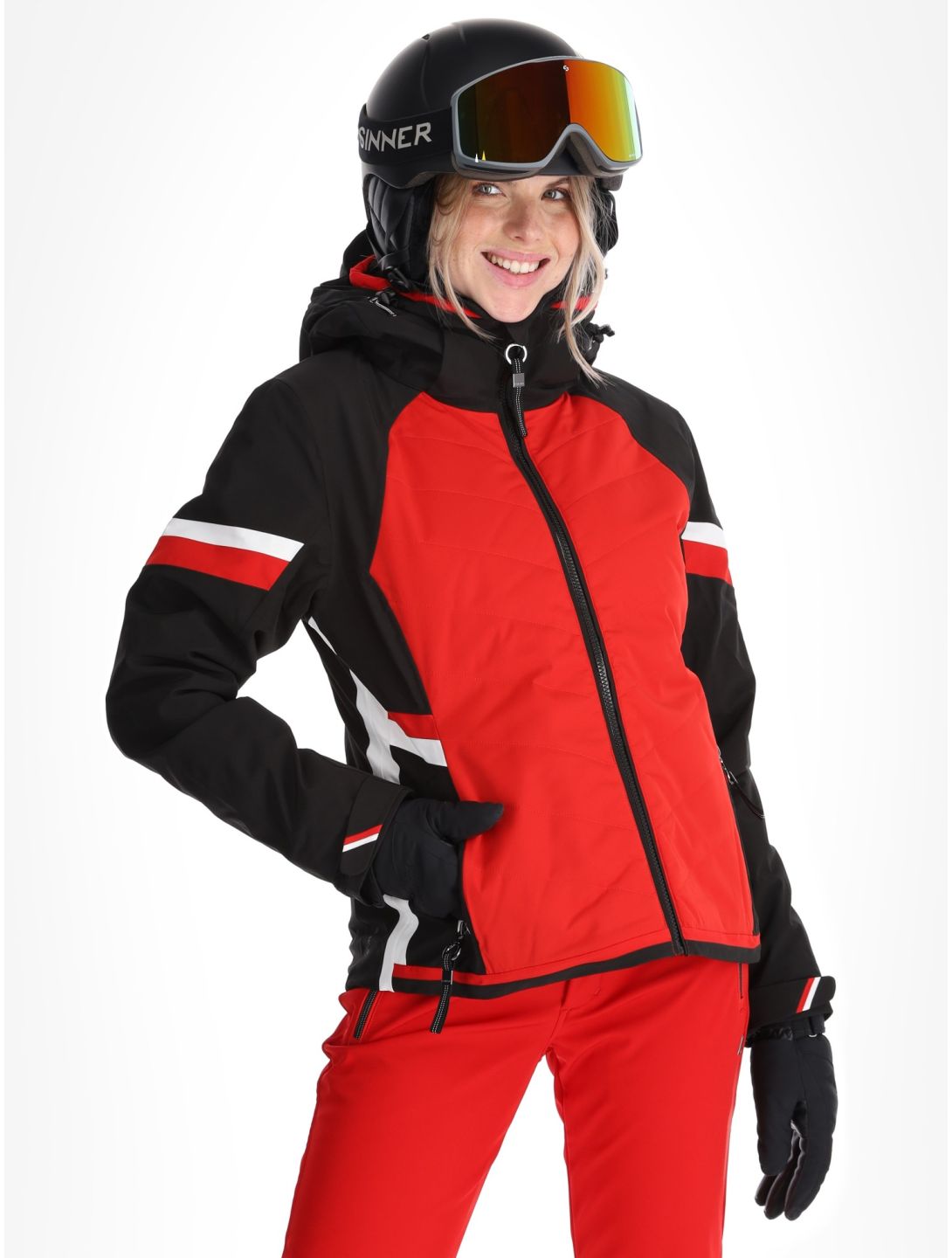 Luhta, Koutela ski-jas dames Cranberry rood 