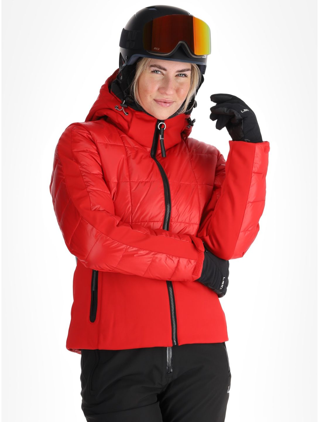 Luhta, Kuivasalmi ski-jas dames Cranberry rood 