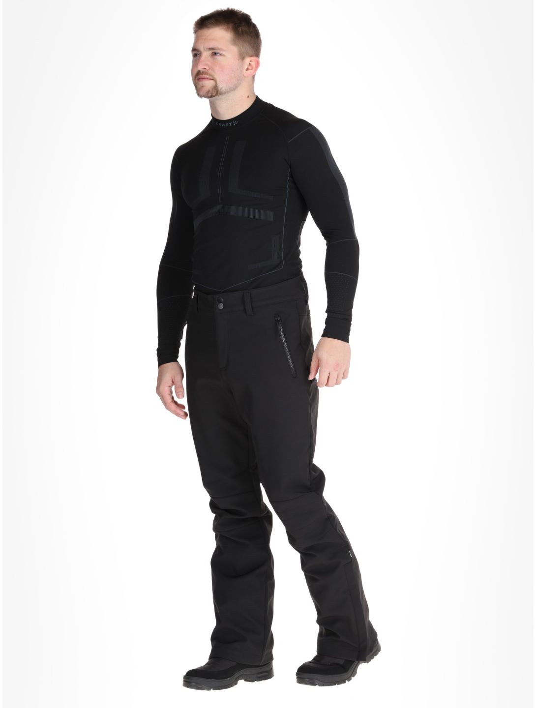 Luhta, Kuusamo softshell skibroek heren Black zwart 