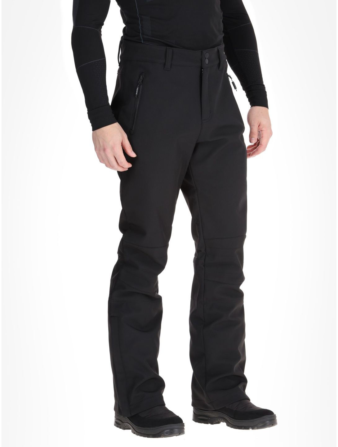 Luhta, Kuusamo softshell skibroek heren Black zwart 