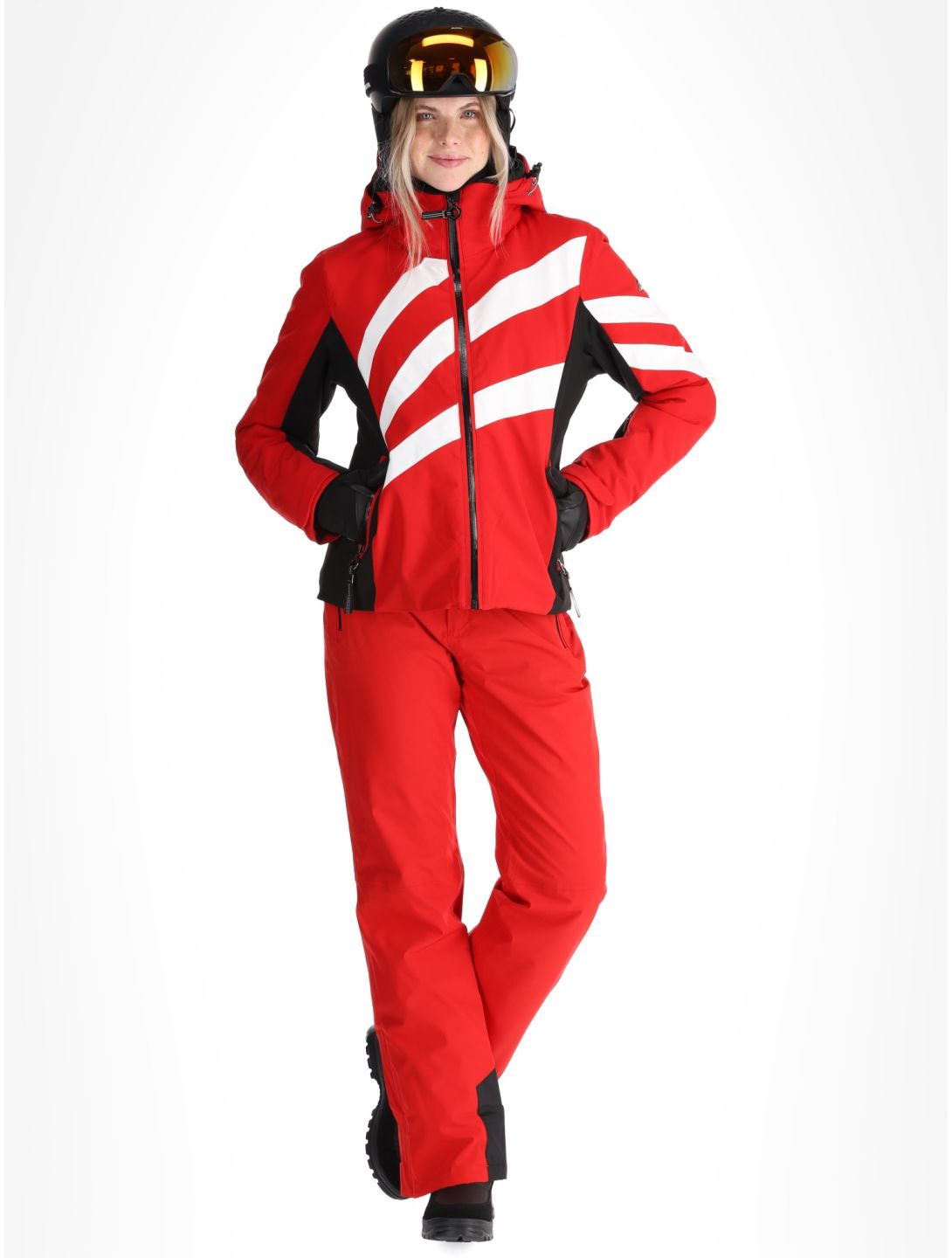 Luhta, Lintula ski-jas dames Cranberry rood 