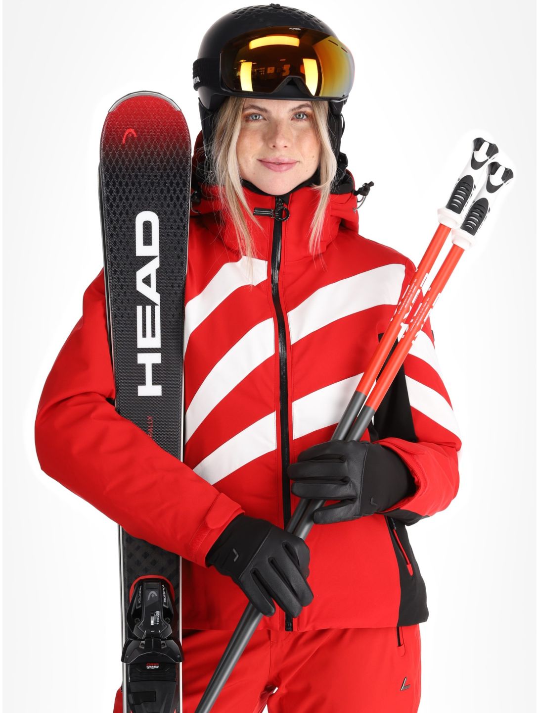 Luhta, Lintula ski-jas dames Cranberry rood 