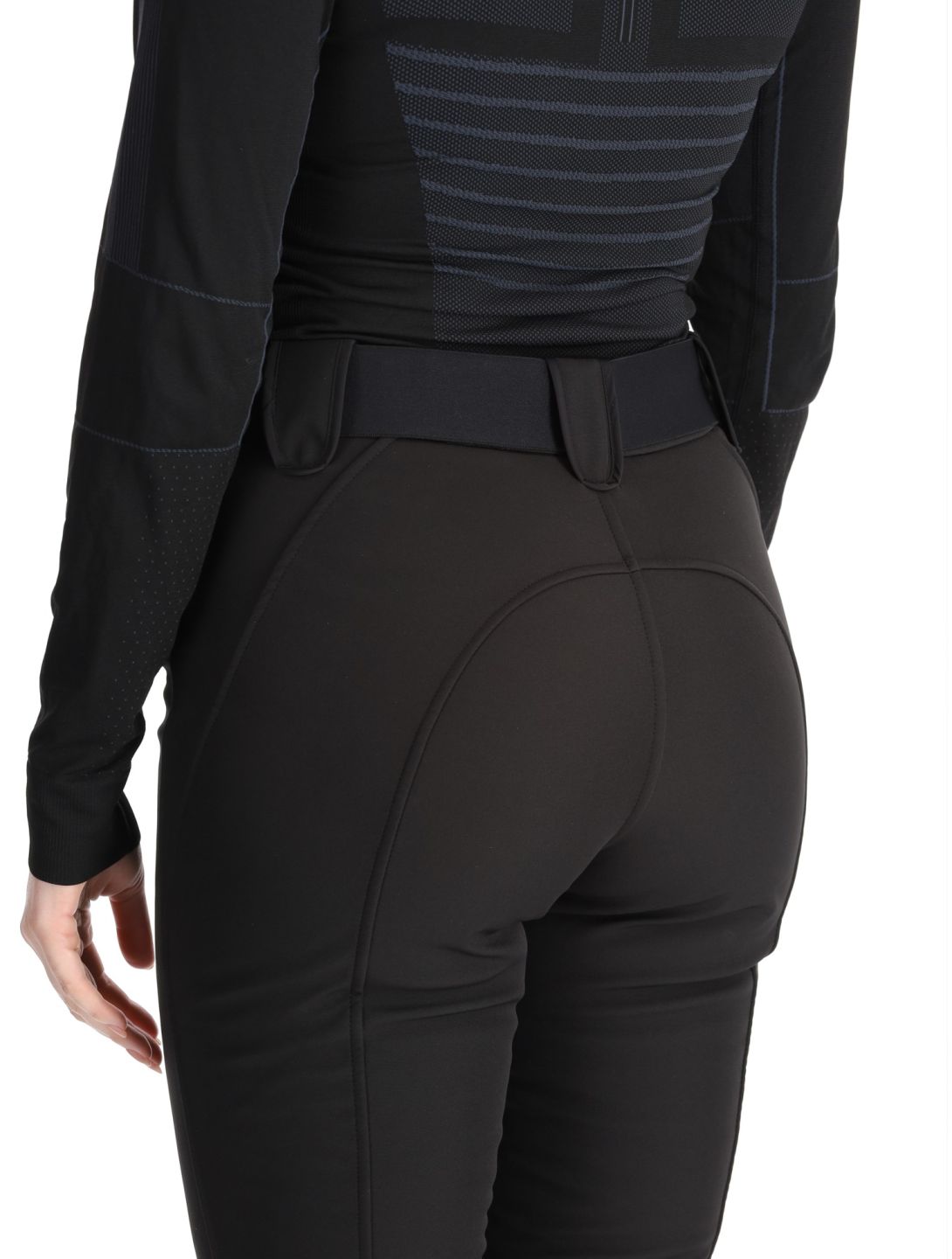 Luhta, Joensuu softshell skibroek dames Black zwart 