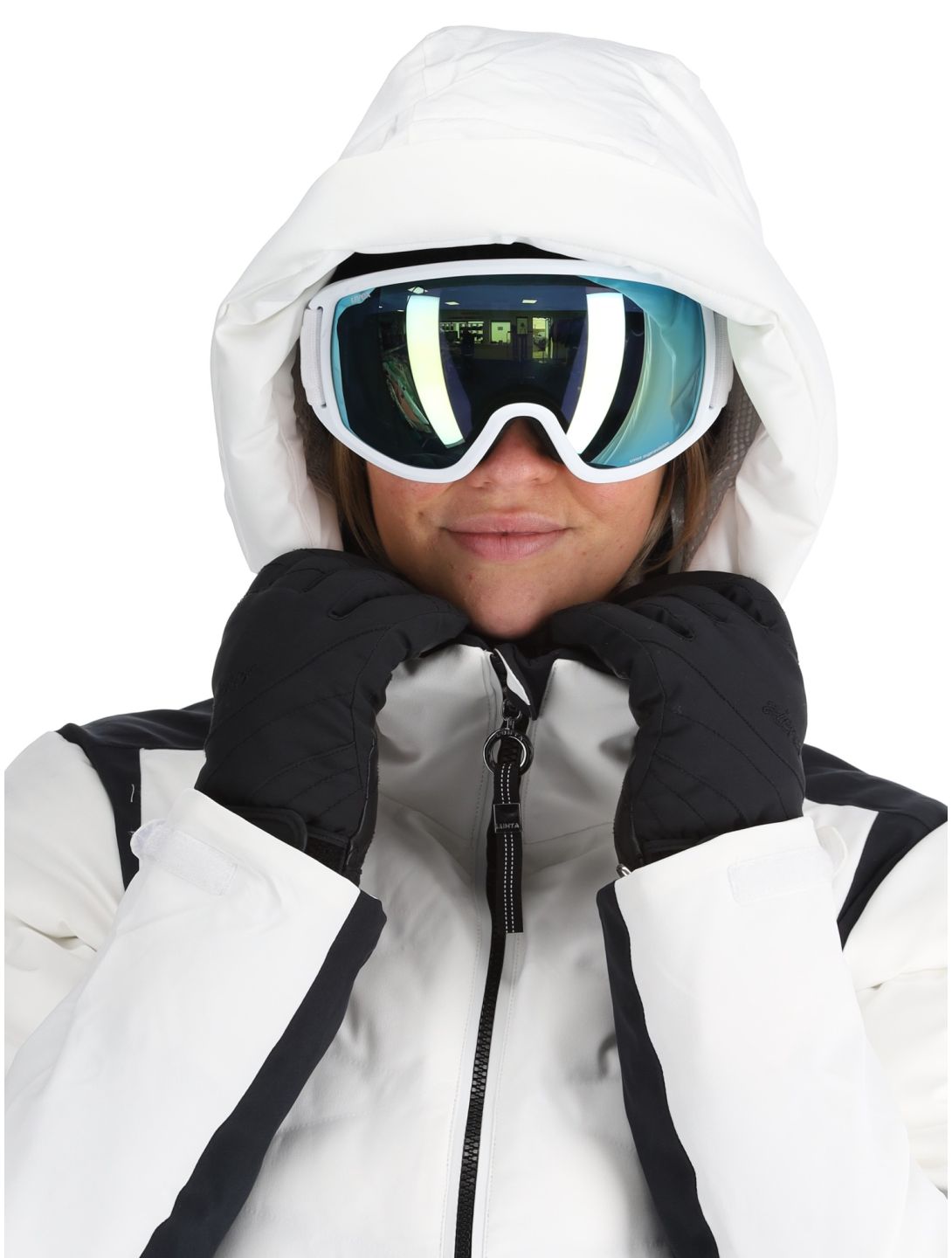 Luhta, Luhta Kaaresuvanto ski-jas dames Optic White wit 