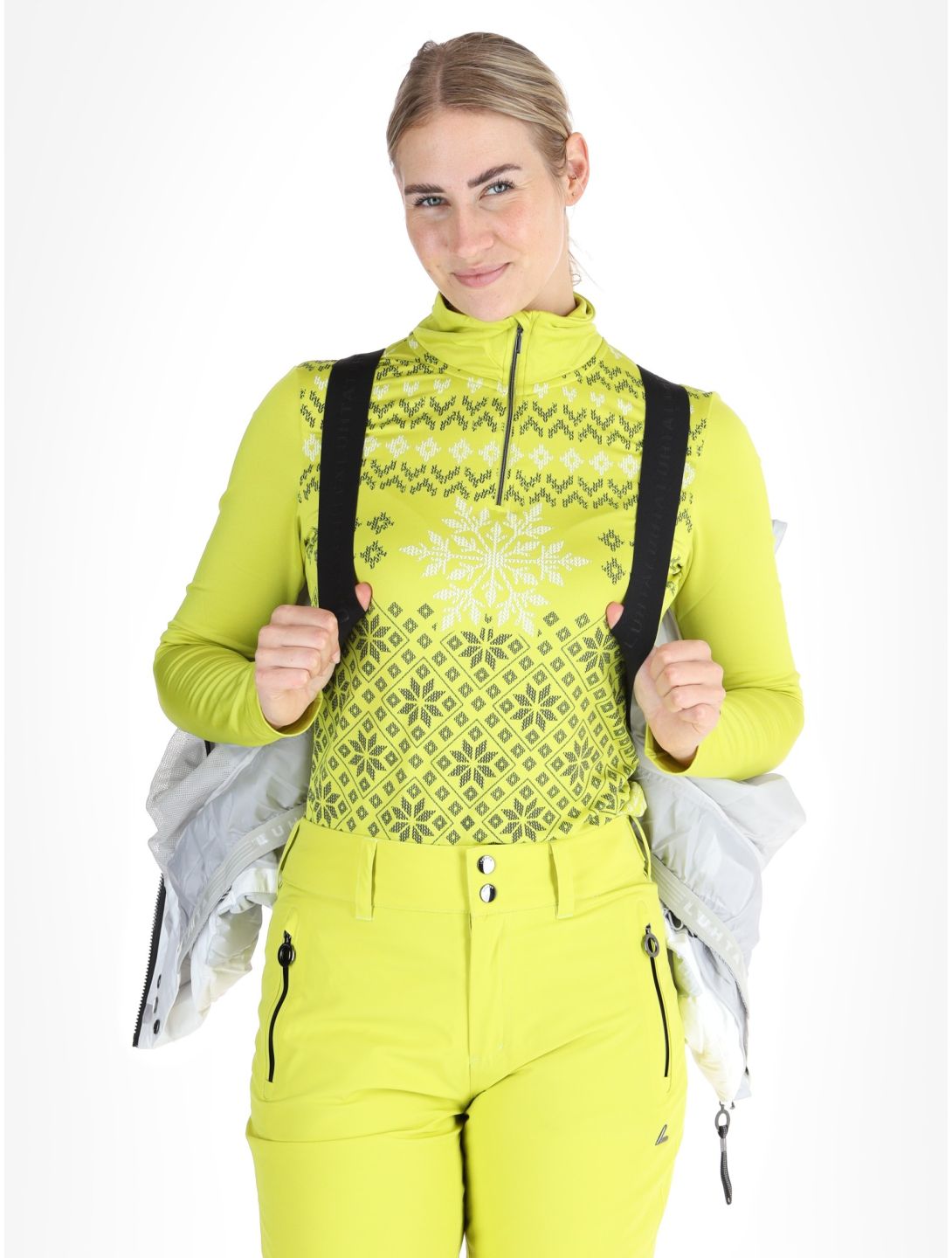 Luhta, Kiistala ski-jas dames Optic White wit 