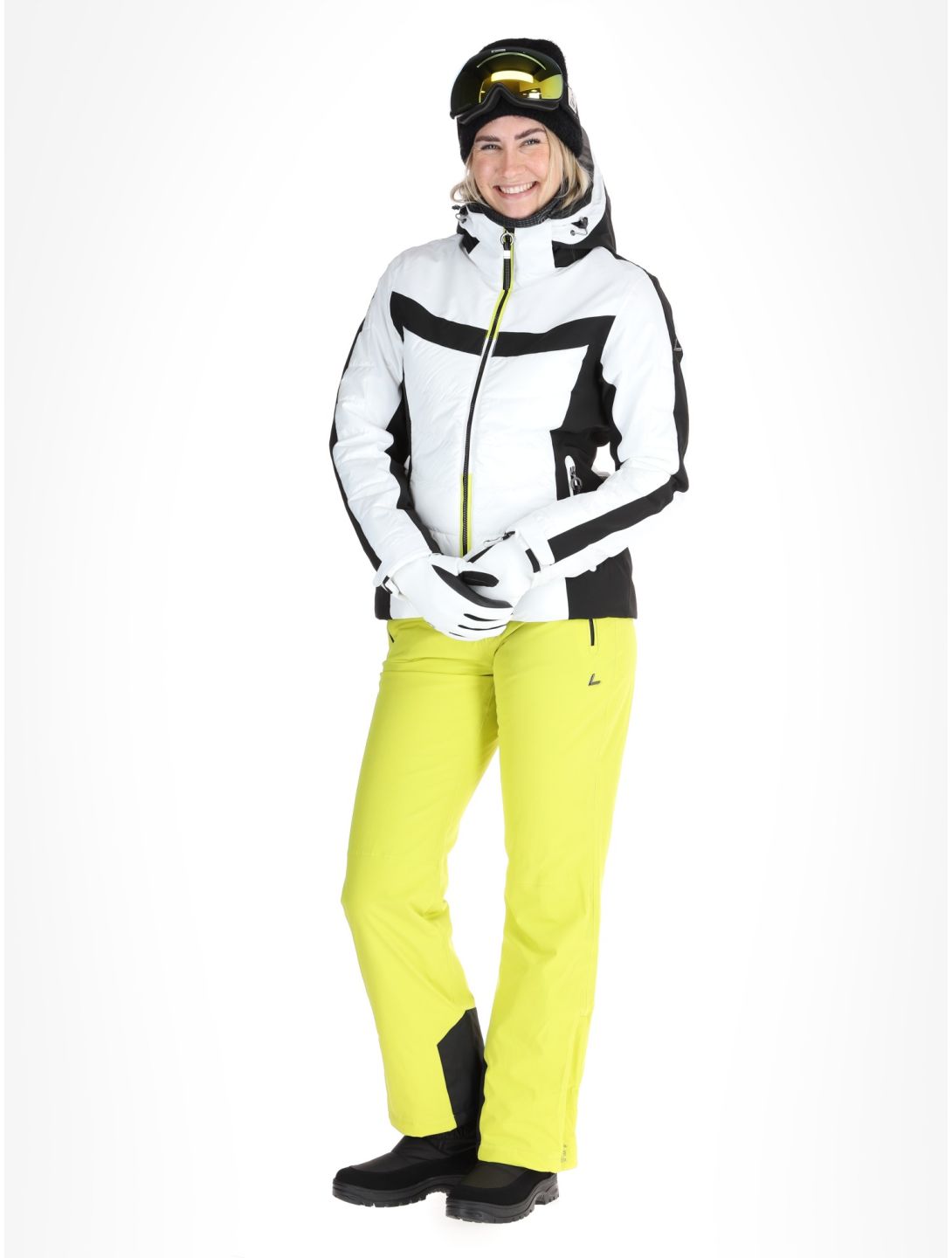 Luhta, Kitinen ski-jas dames Optic White wit 