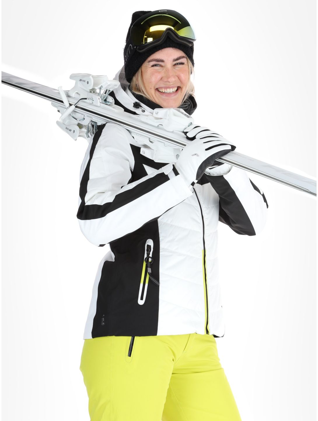 Luhta, Kitinen ski-jas dames Optic White wit 