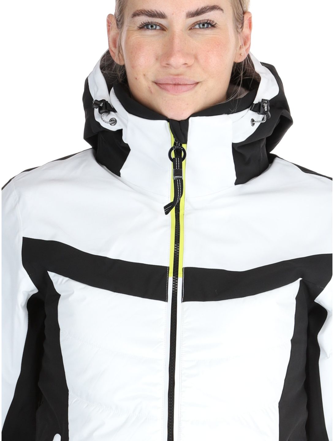 Luhta, Kitinen ski-jas dames Optic White wit 