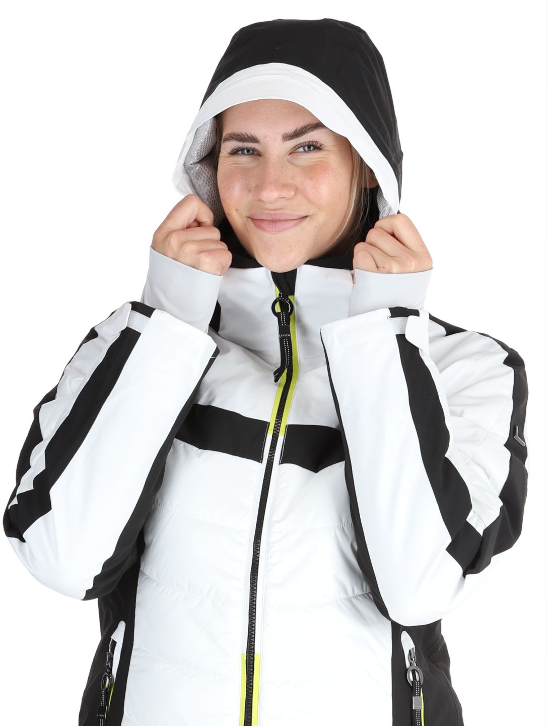 Luhta, Kitinen ski-jas dames Optic White wit 