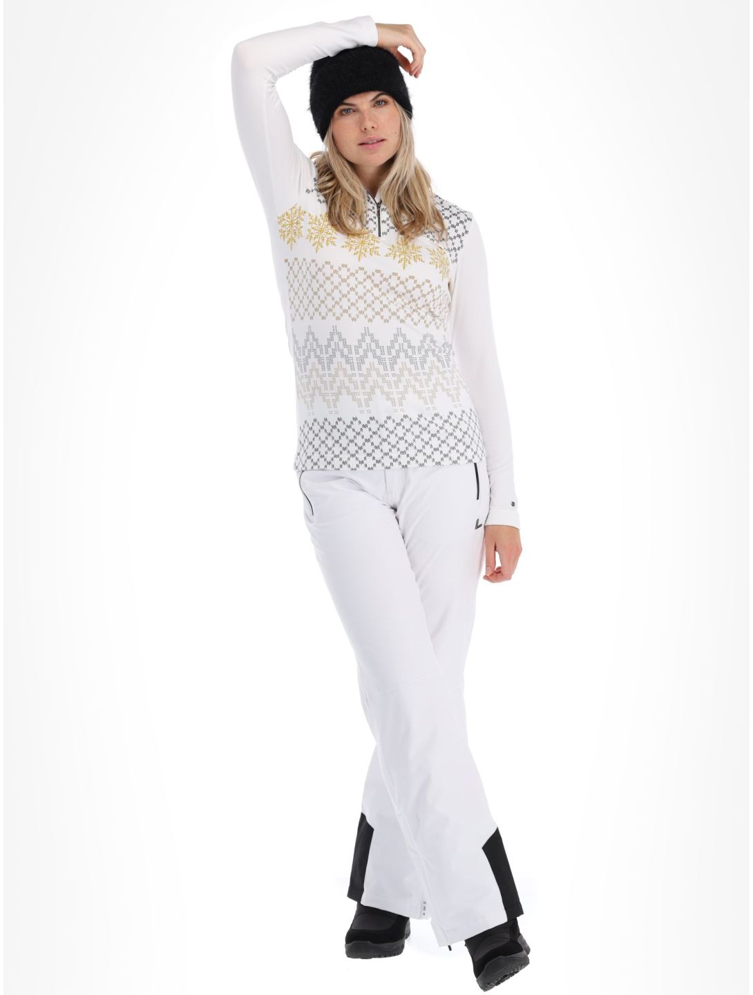 Luhta, Puolakkavaara skipully dames Optic White wit 