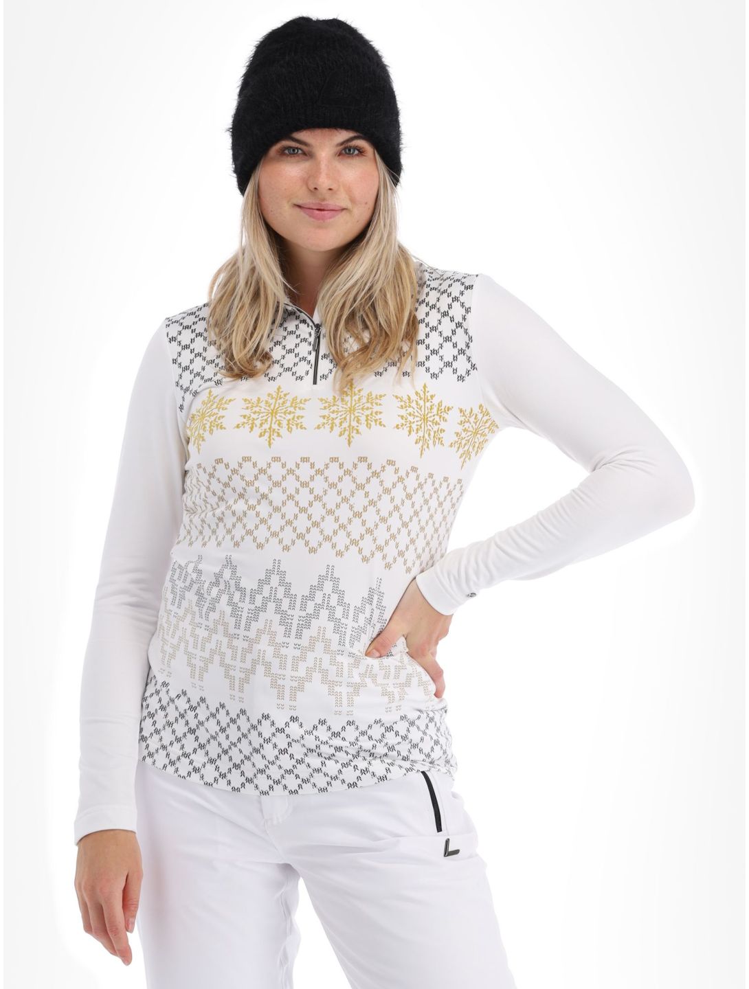 Luhta, Puolakkavaara skipully dames Optic White wit 