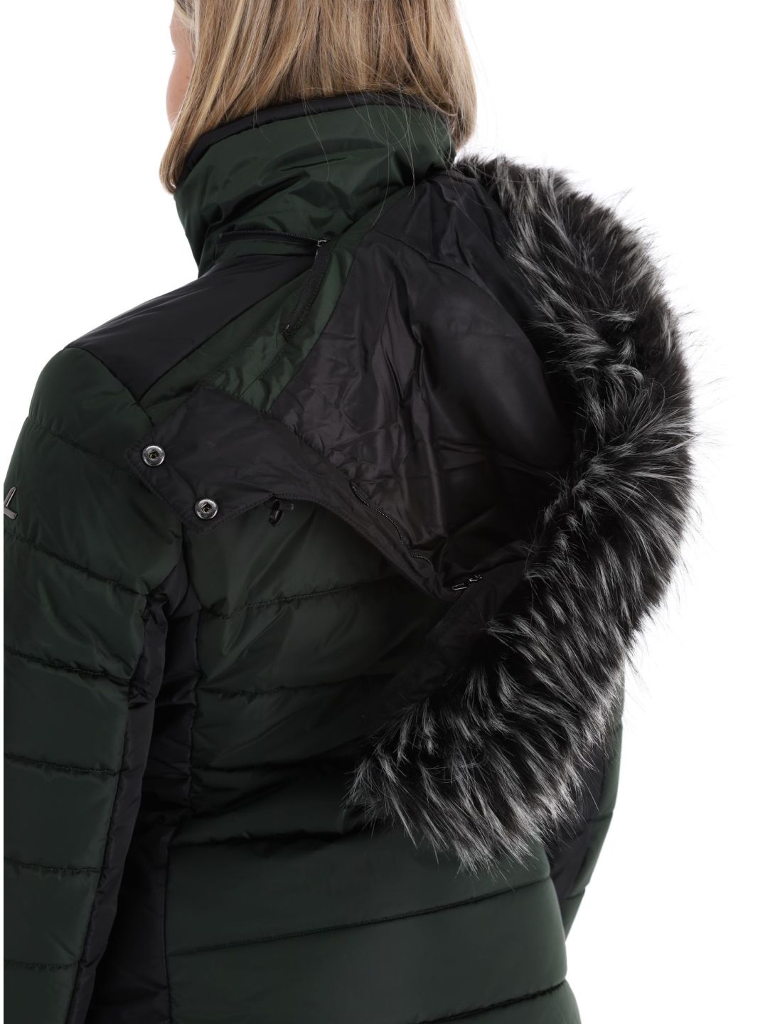 Luhta, Skalluvaara ski-jas dames Dark Green groen, zwart 