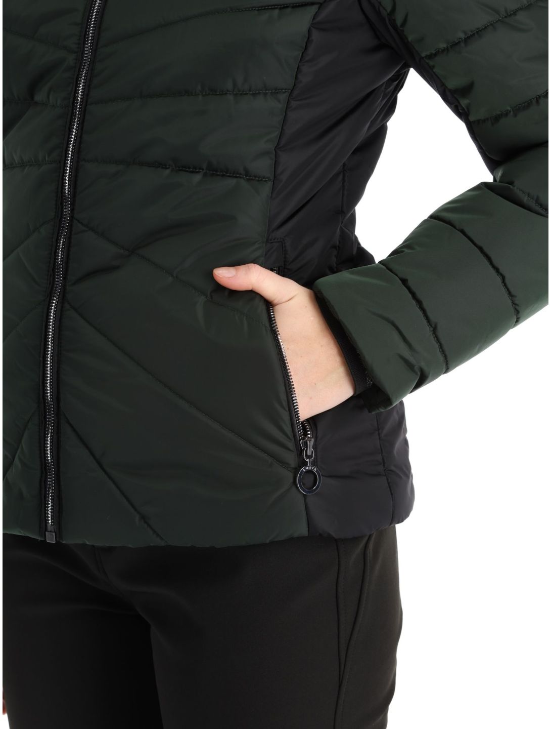 Luhta, Skalluvaara ski-jas dames Dark Green groen, zwart 