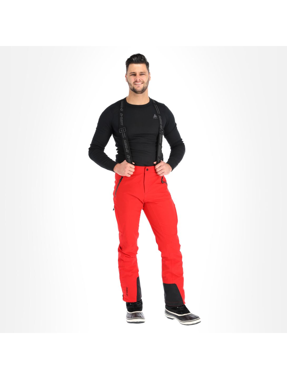 Maier Sports, Copper Slim skibroek long model heren tango Rood