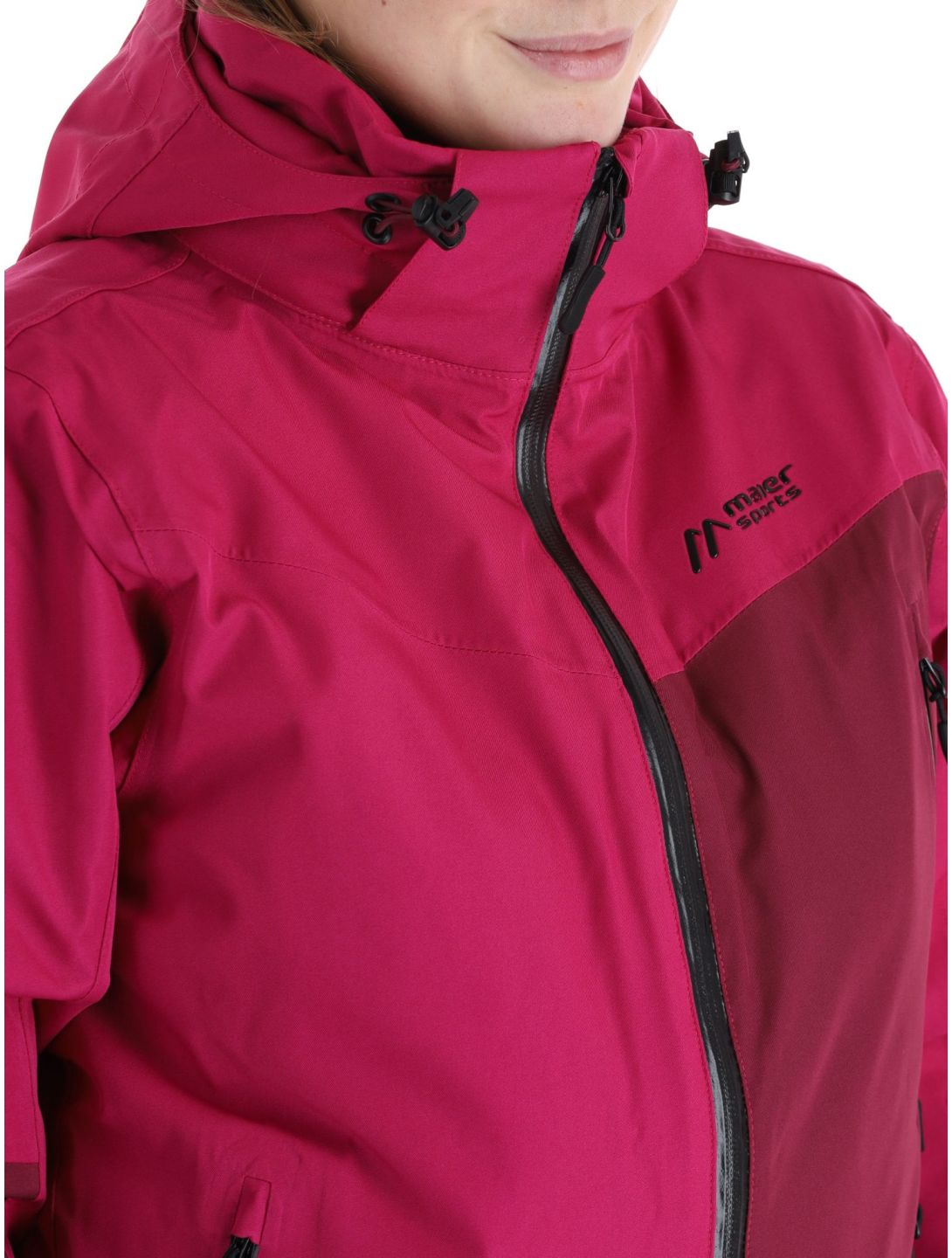 Maier Sports, Nuria ski-jas dames Magenta / Cherry Wine bordeaux, paars 