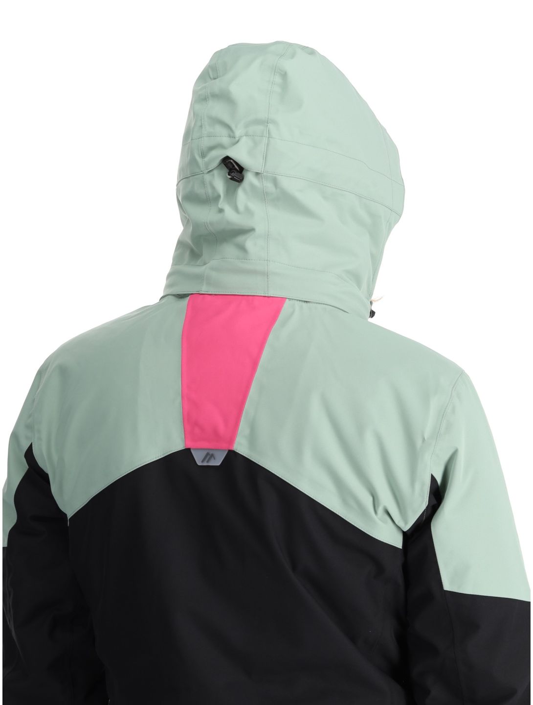 Maier Sports, Vidra ski-jas dames Black / Luscious Moss / Pink Flambé groen, roze, zwart 