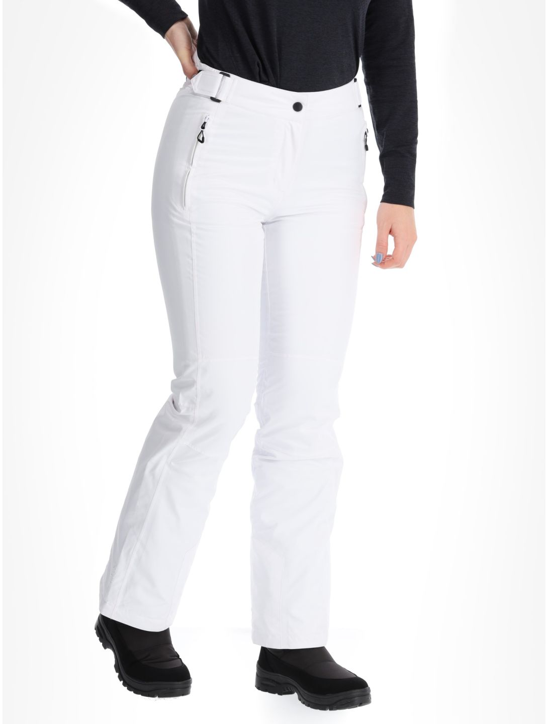 Maier Sports, Vroni Slim 2.0 skibroek dames White wit 