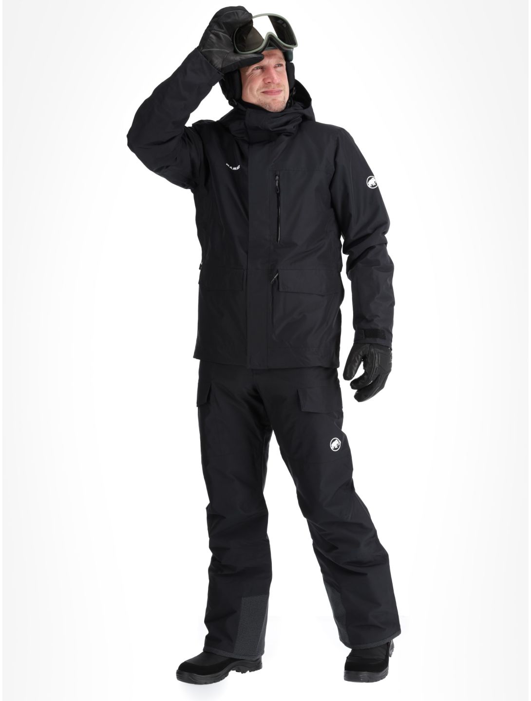 Mammut, Fall Line HS Thermo Hooded ski-jas heren Black zwart 