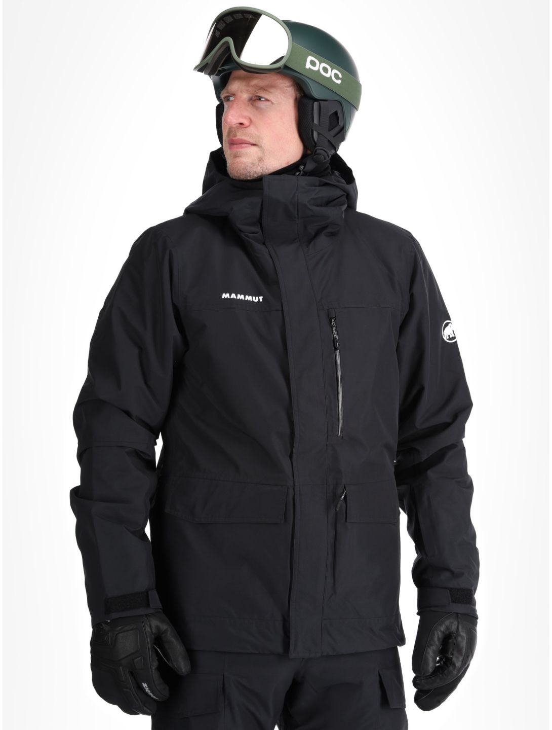 Mammut, Fall Line HS Thermo Hooded ski-jas heren Black zwart 