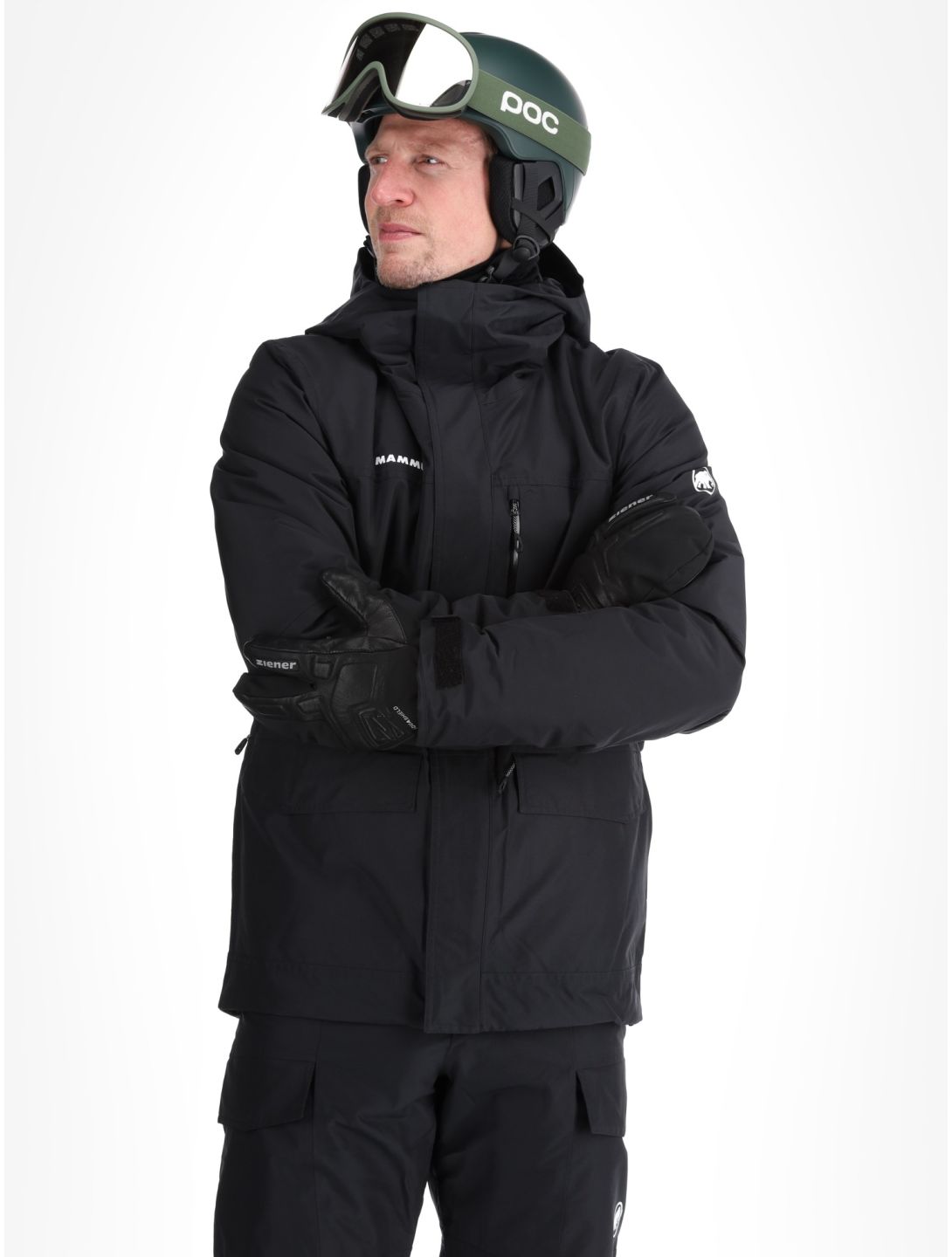 Mammut, Fall Line HS Thermo Hooded ski-jas heren Black zwart 