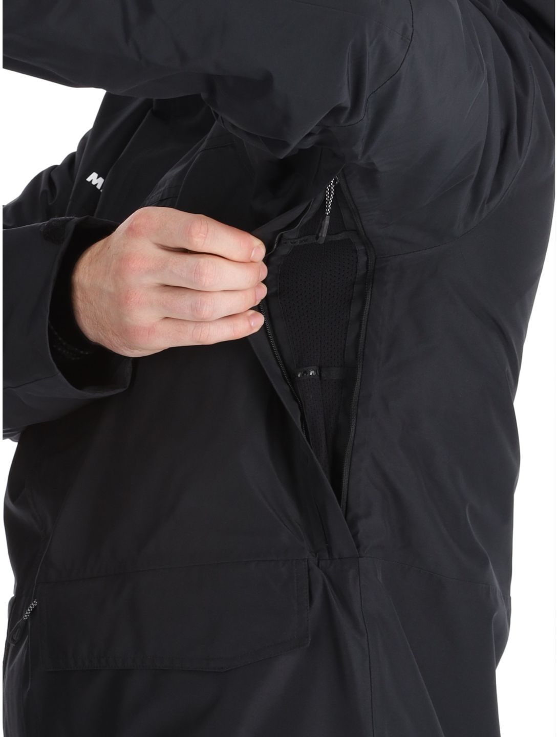 Mammut, Fall Line HS Thermo Hooded ski-jas heren Black zwart 