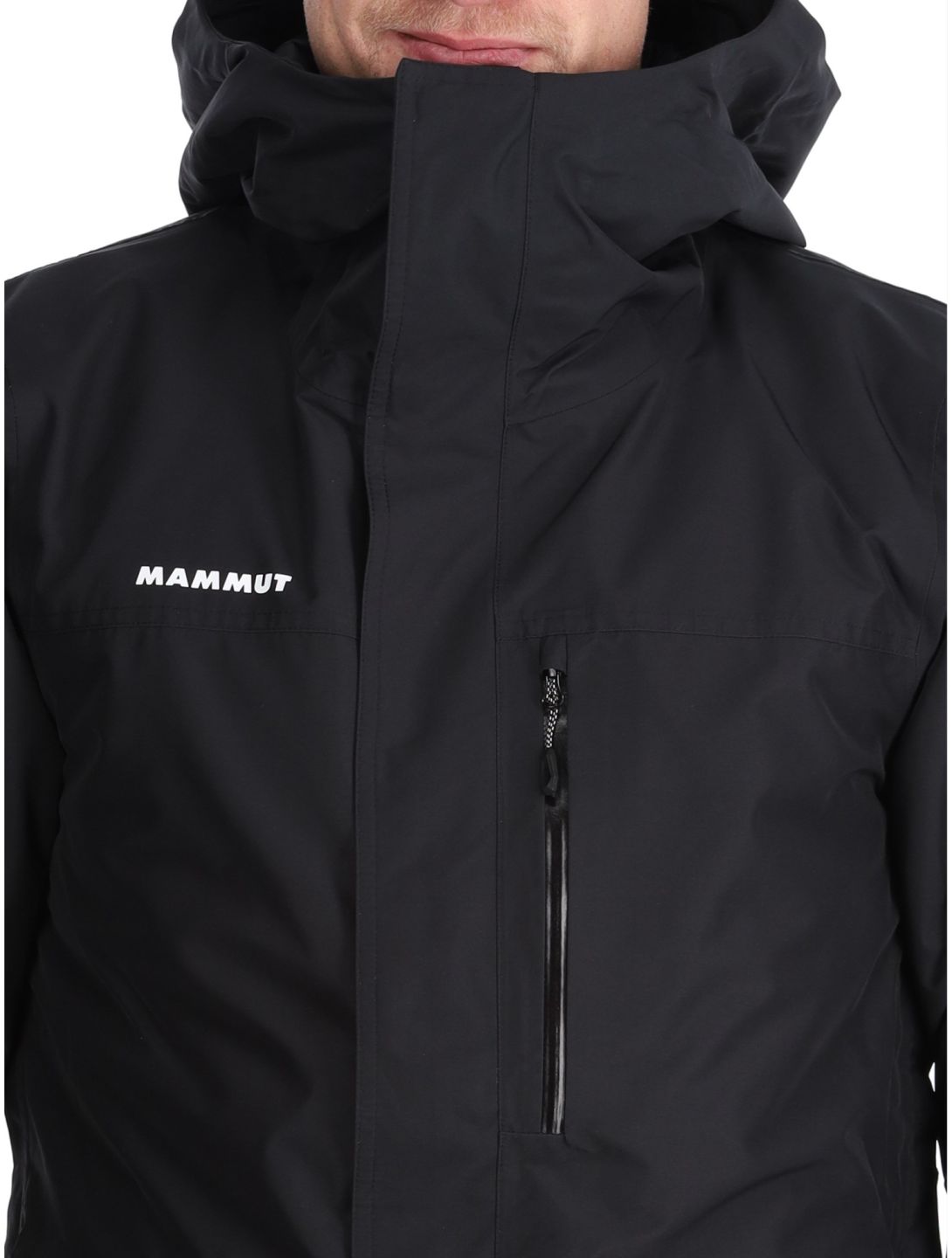 Mammut, Fall Line HS Thermo Hooded ski-jas heren Black zwart 