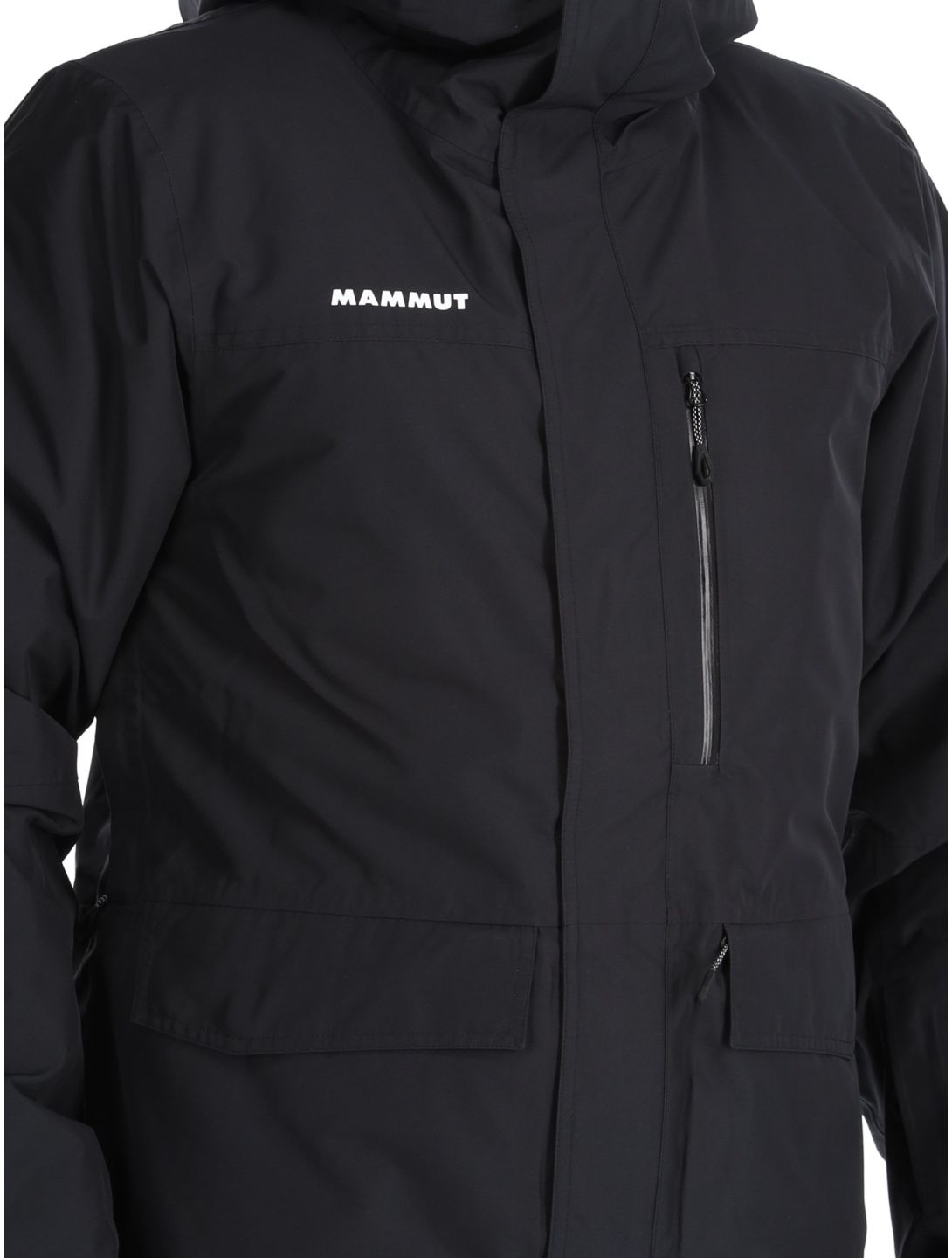 Mammut, Fall Line HS Thermo Hooded ski-jas heren Black zwart 