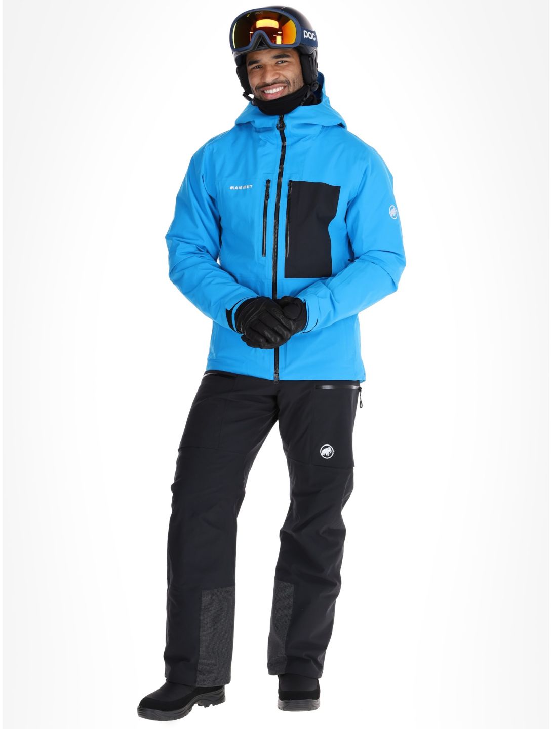 Mammut, Stoney HS Thermo Hooded ski-jas heren Glacier Blue / Black blauw, zwart 