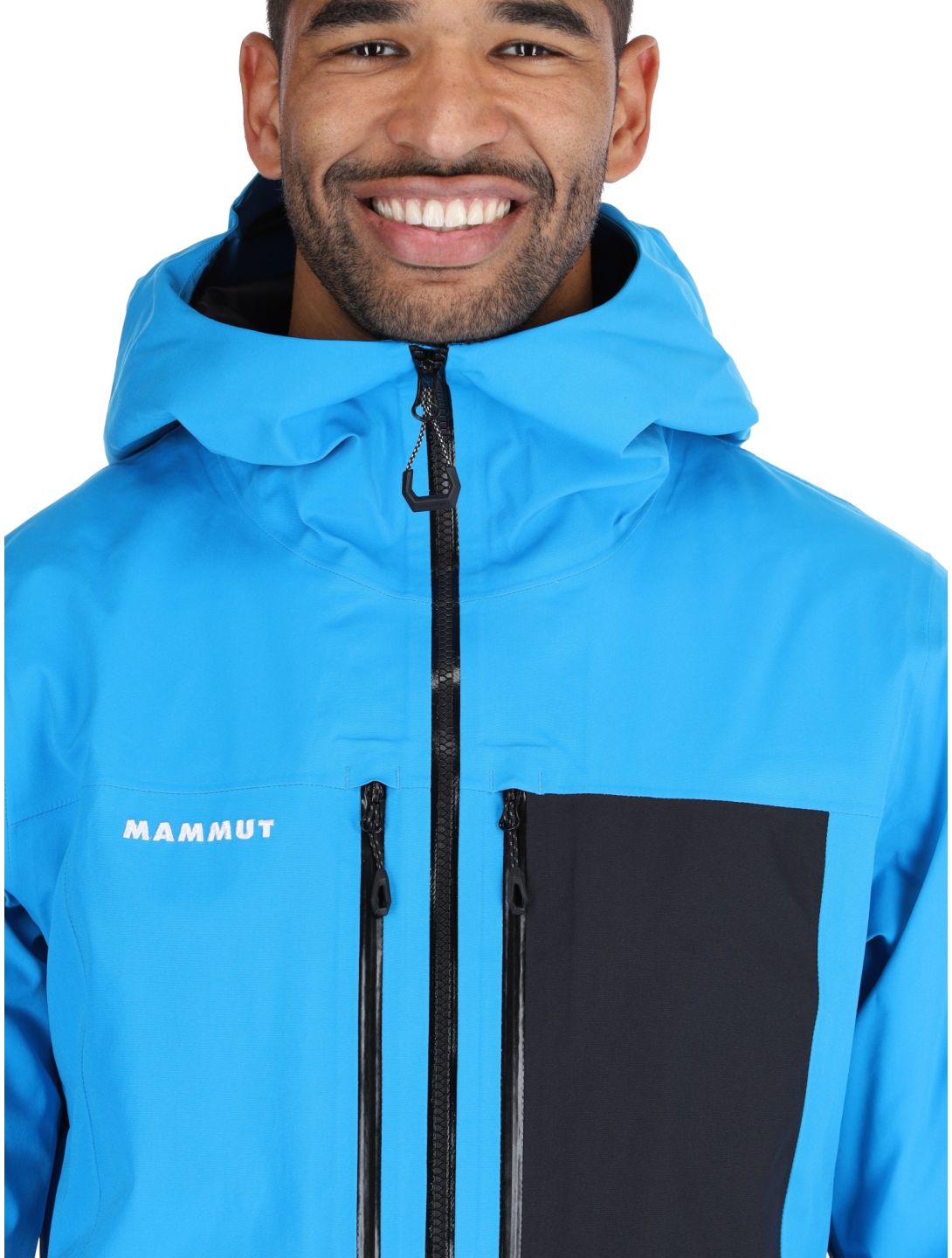 Mammut, Stoney HS Thermo Hooded ski-jas heren Glacier Blue / Black blauw, zwart 