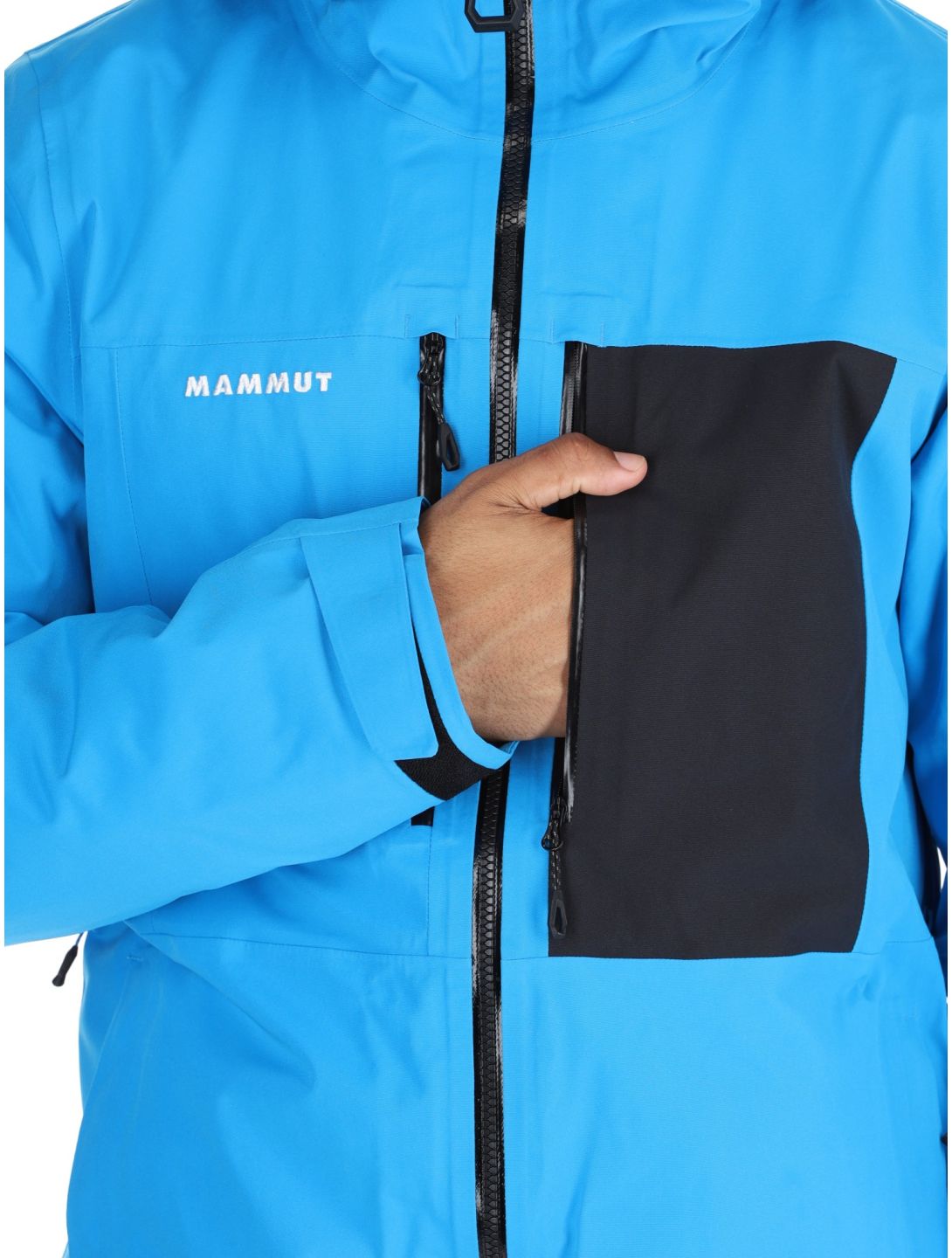 Mammut, Stoney HS Thermo Hooded ski-jas heren Glacier Blue / Black blauw, zwart 