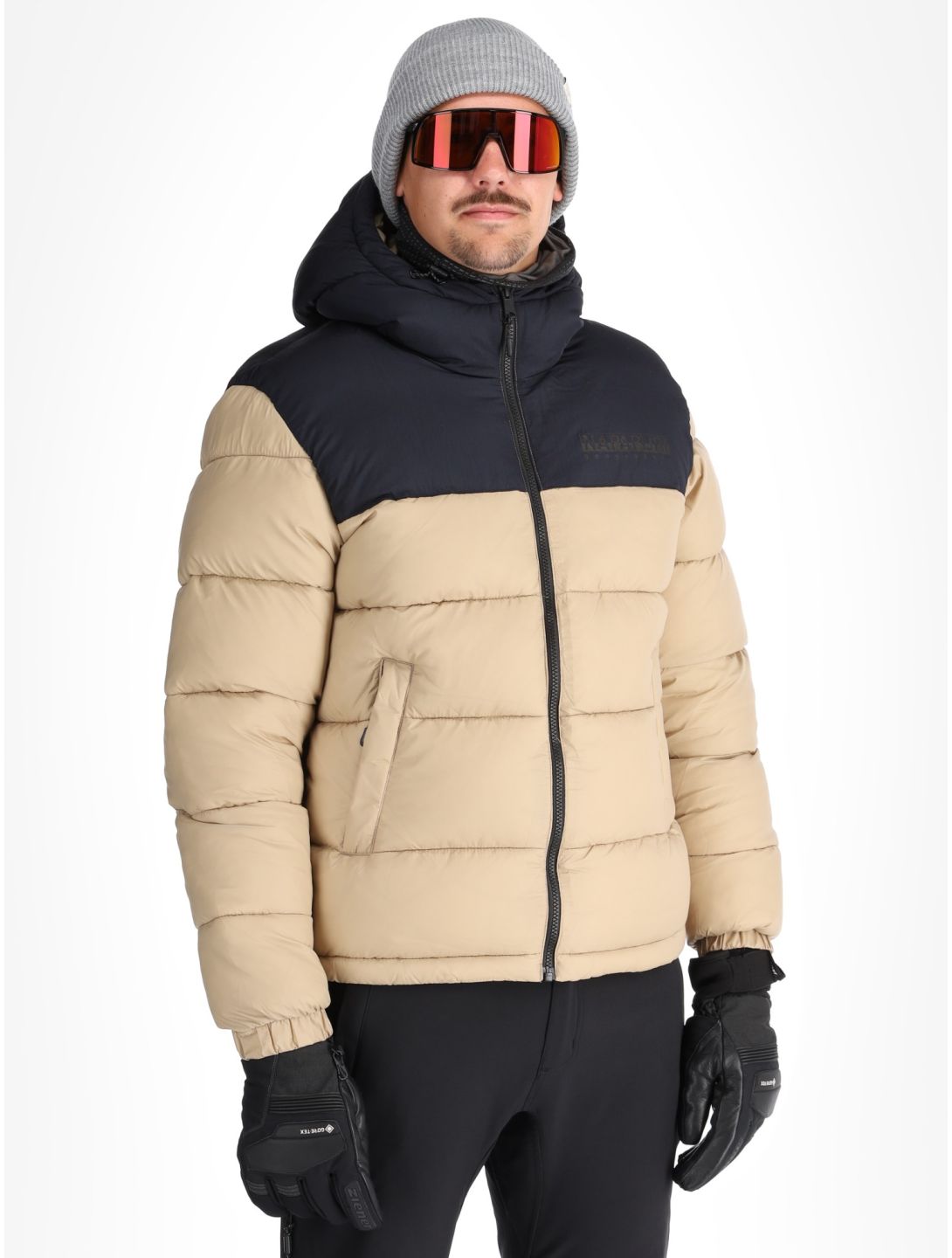 Napapijri, A-Hornelen ski-jas heren Beige Rocky beige 