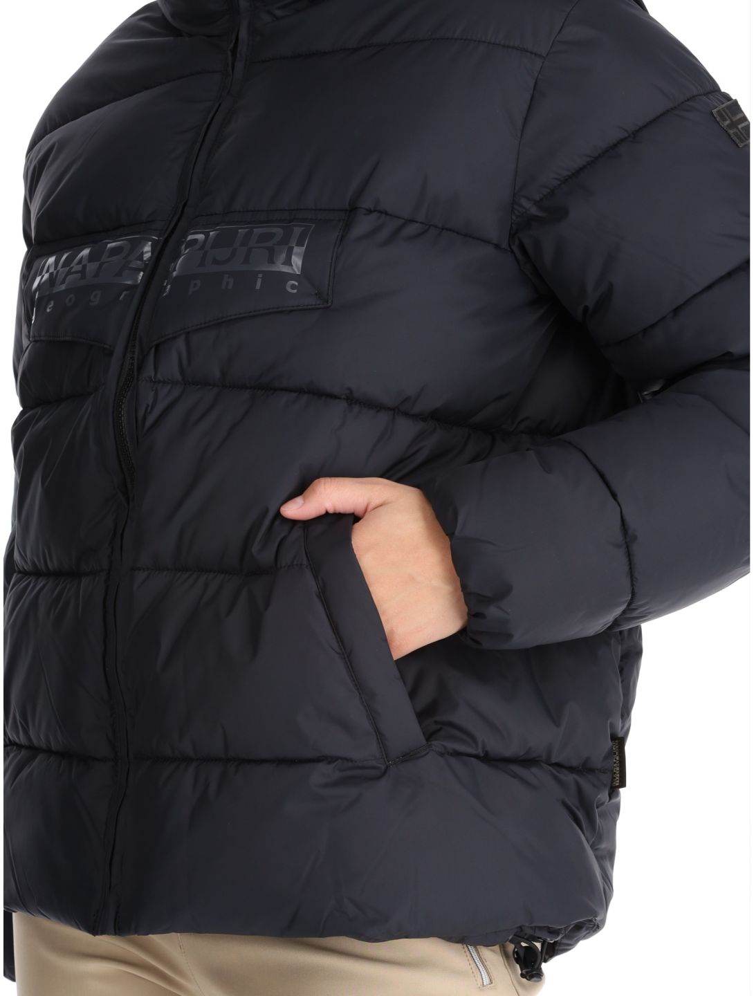 Napapijri, Puffer open W ski-jas dames Black zwart 