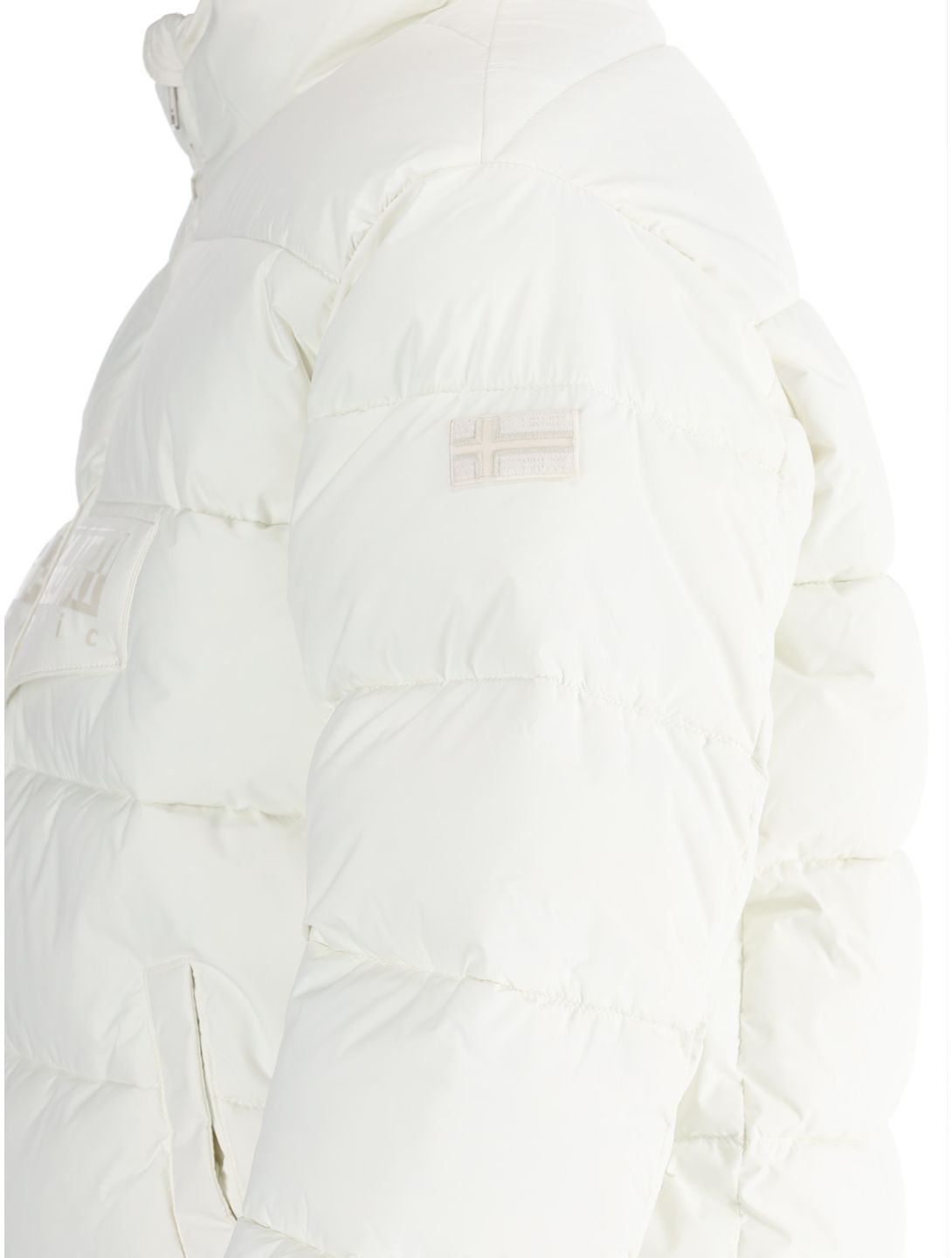 Napapijri, Puffer open W ski-jas dames White Heron wit 