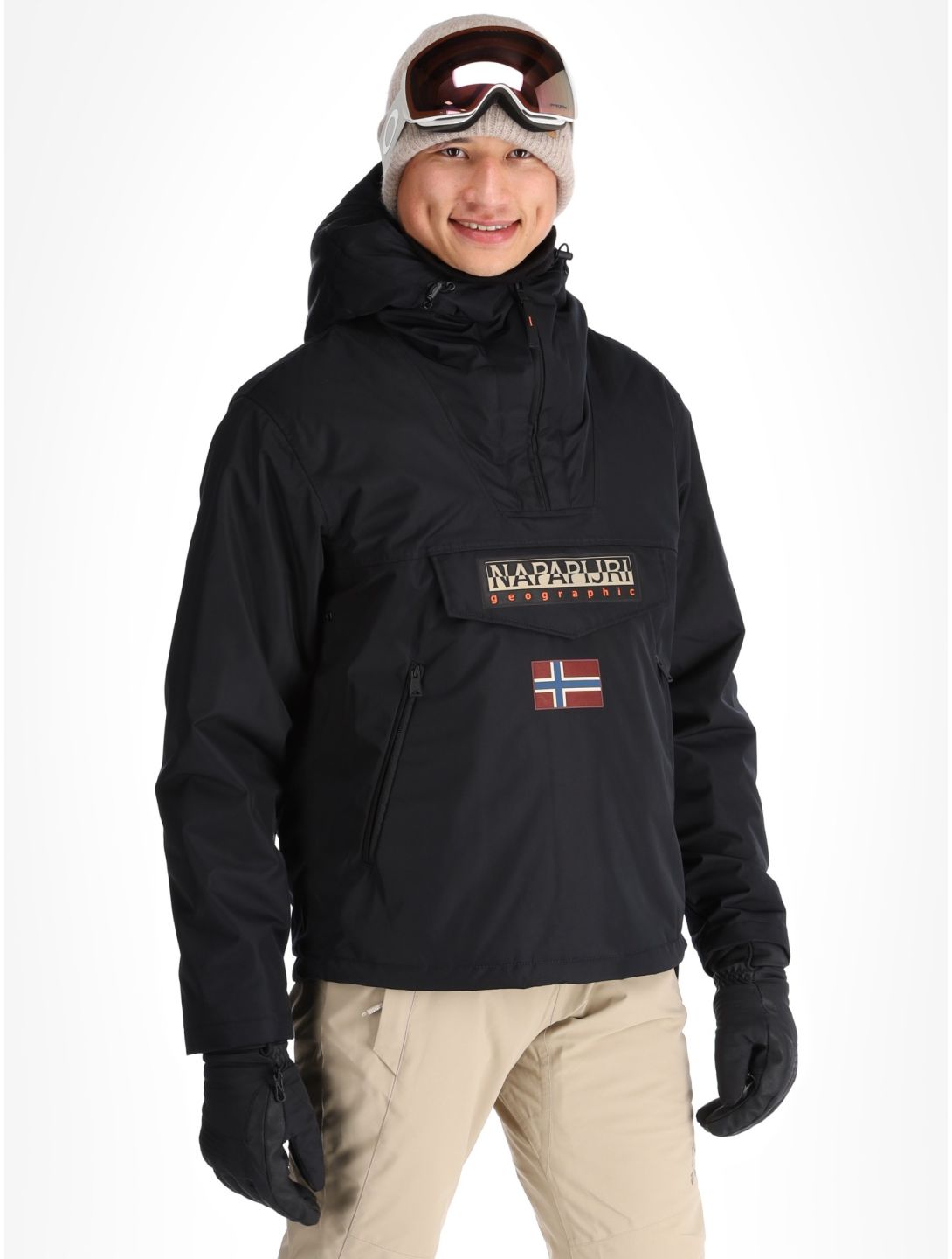 Napapijri, Rainforest Next winter anorak heren Black zwart 